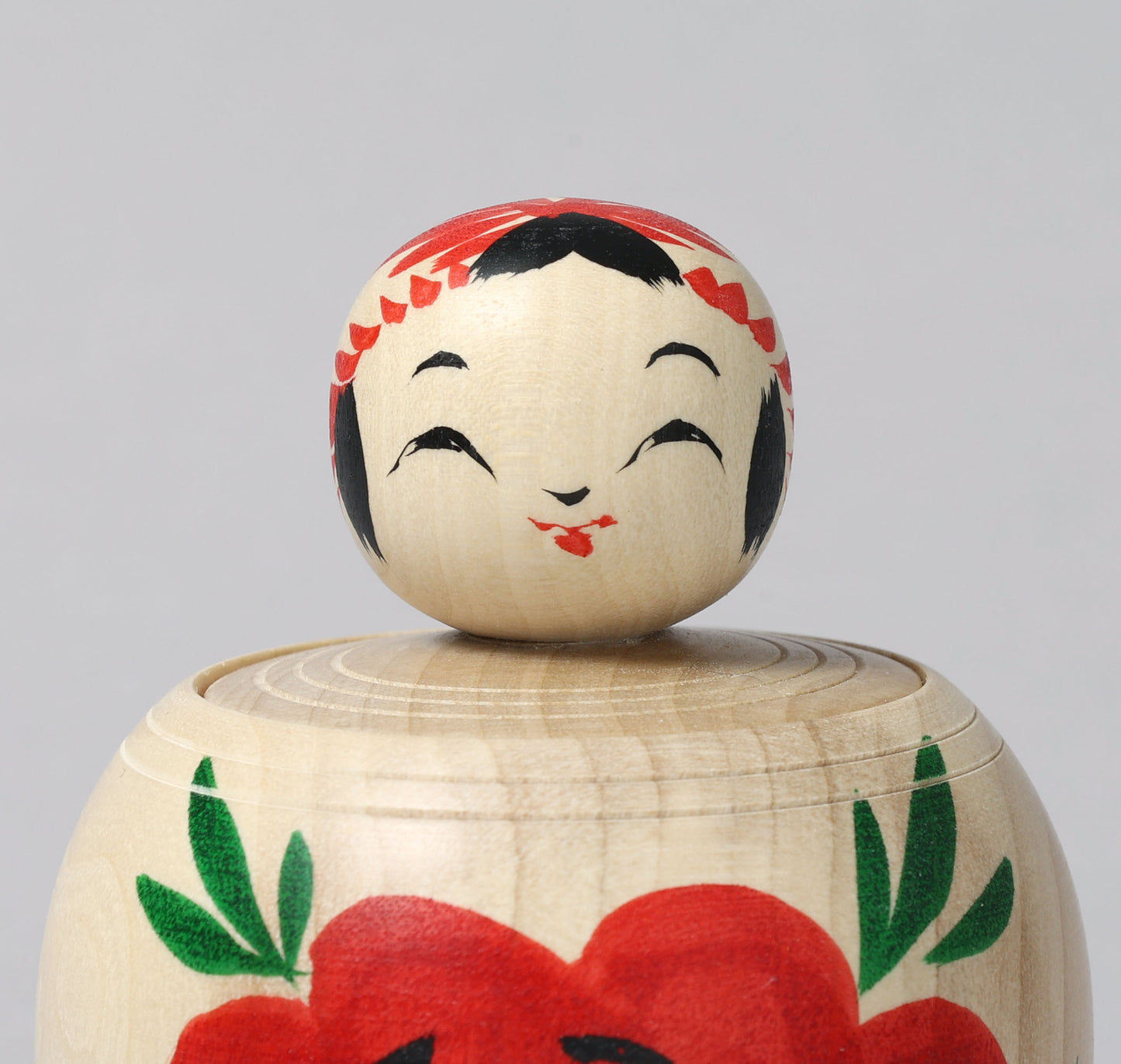 Container style Ejiko kokeshi doll | KOYAMA, Yoshimi 小山芳美工人 | えじここけし | Togatta style 遠刈田系 | 9cm in height from Japan