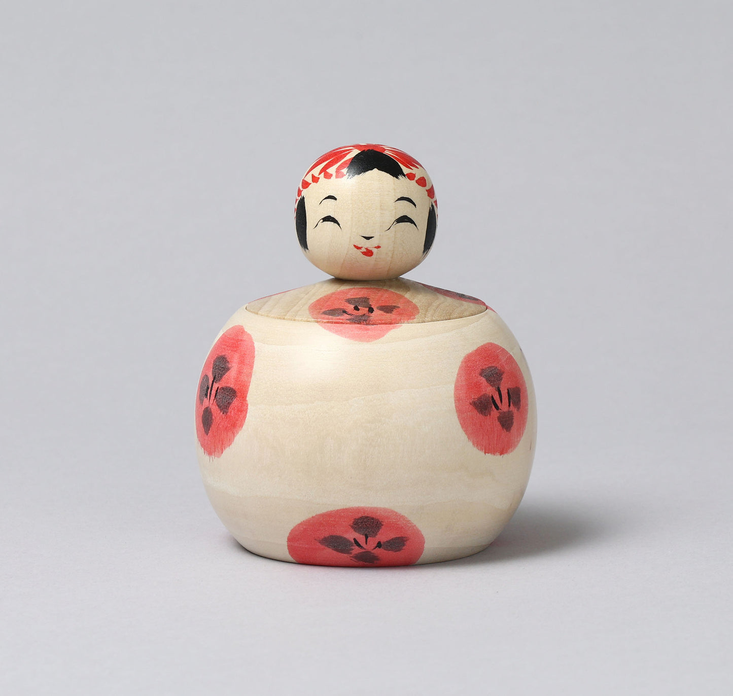 Container style Ejiko kokeshi doll | KOYAMA, Yoshimi 小山芳美工人 | えじここけし | Togatta style 遠刈田系 | 9cm in height from Japan