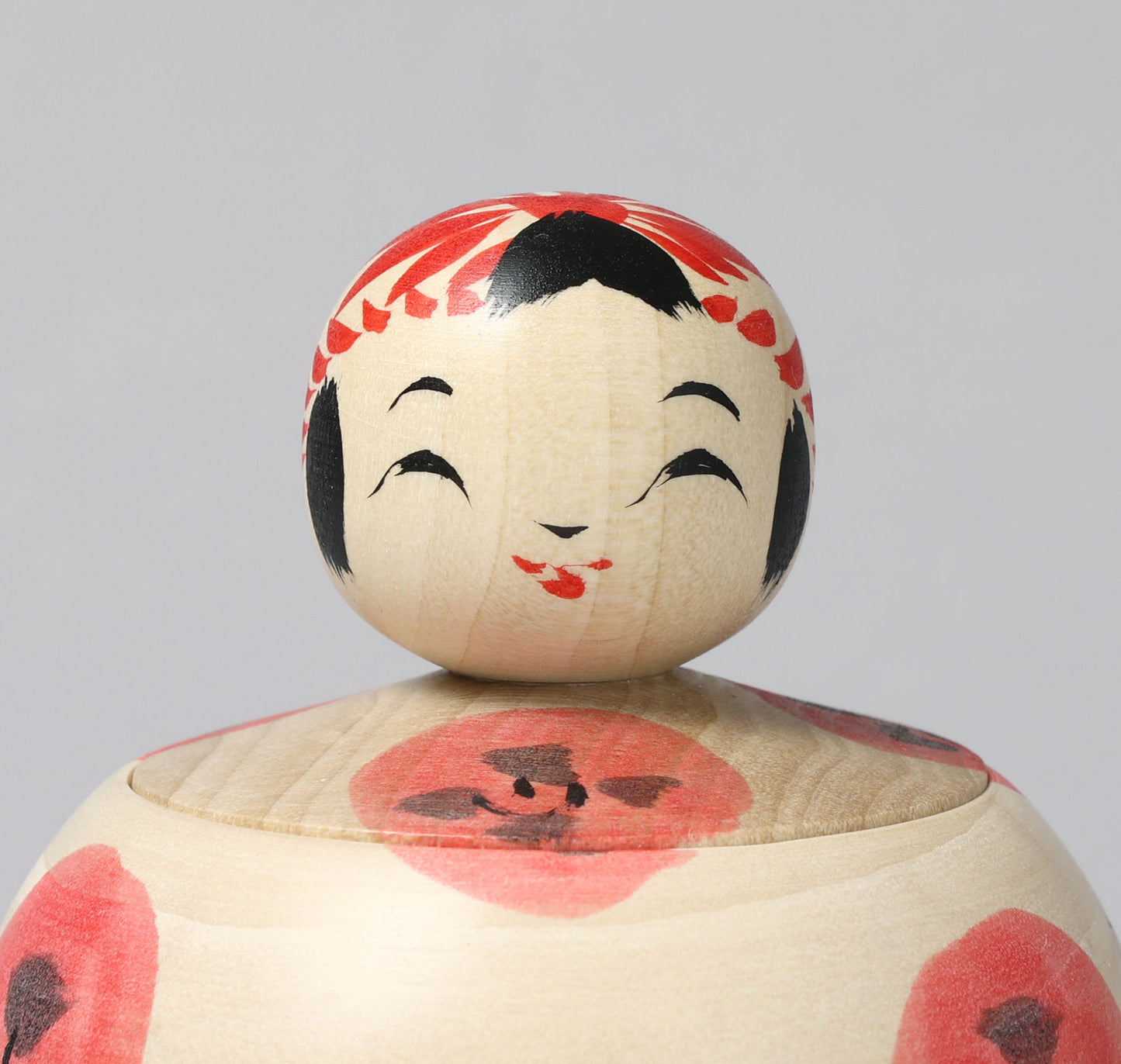 Container style Ejiko kokeshi doll | KOYAMA, Yoshimi 小山芳美工人 | えじここけし | Togatta style 遠刈田系 | 9cm in height from Japan