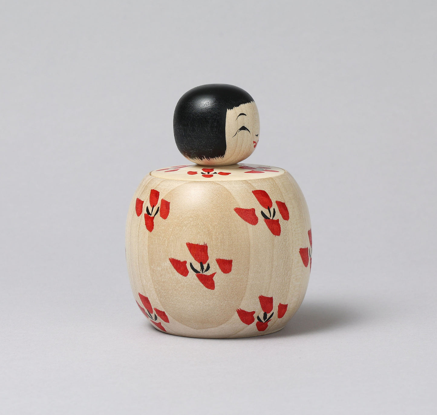 Container style Ejiko kokeshi doll | KOYAMA, Yoshimi 小山芳美工人 | えじここけし | Togatta style 遠刈田系 | 9.5cm in height from Japan