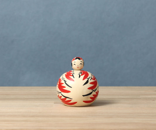 Ejiko kokeshi doll | KOYAMA, Yoshimi 小山芳美工人 | えじここけし | Togatta style 遠刈田系 | 6.5cm in height from Japan