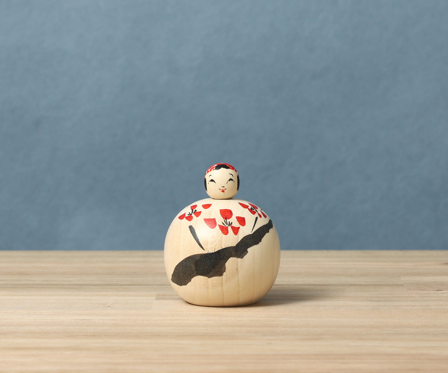 Ejiko kokeshi doll | KOYAMA, Yoshimi 小山芳美工人 | えじここけし | Togatta style 遠刈田系 | 6.5cm in height from Japan