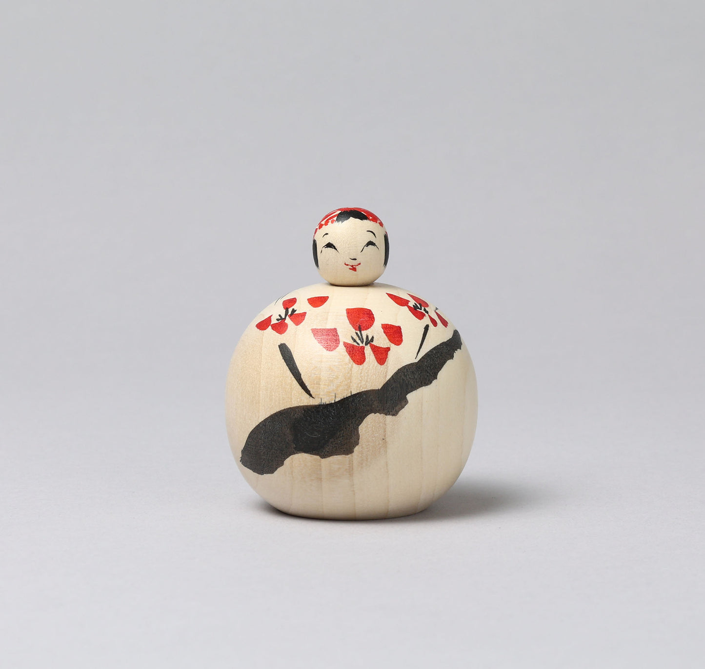 Ejiko kokeshi doll | KOYAMA, Yoshimi 小山芳美工人 | えじここけし | Togatta style 遠刈田系 | 6.5cm in height from Japan