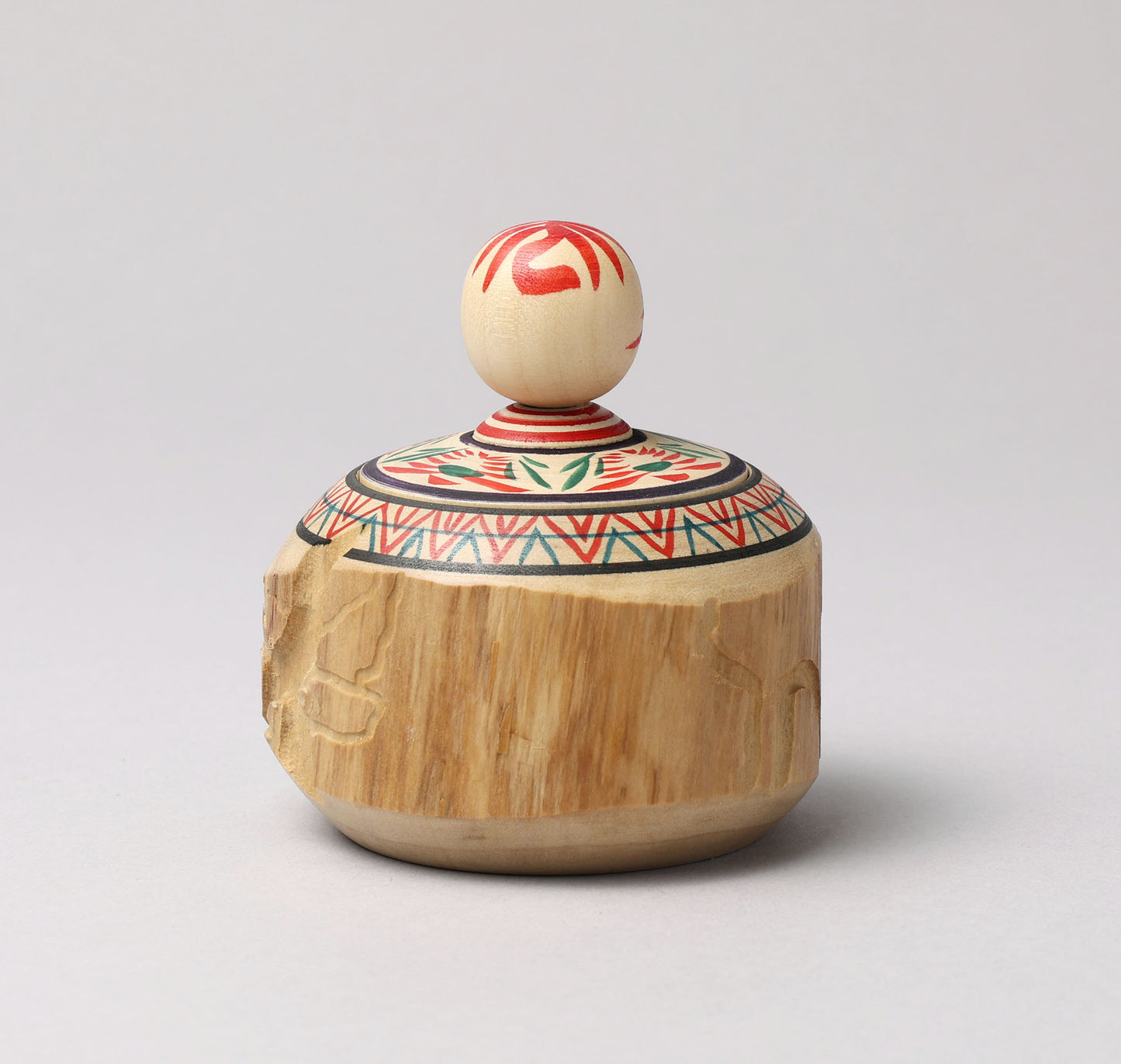 OGASAWARA, Yoshio 小笠原義雄工人 | pot style of Ejiko kokeshi doll- えじここけし | Togatta style 遠刈田系