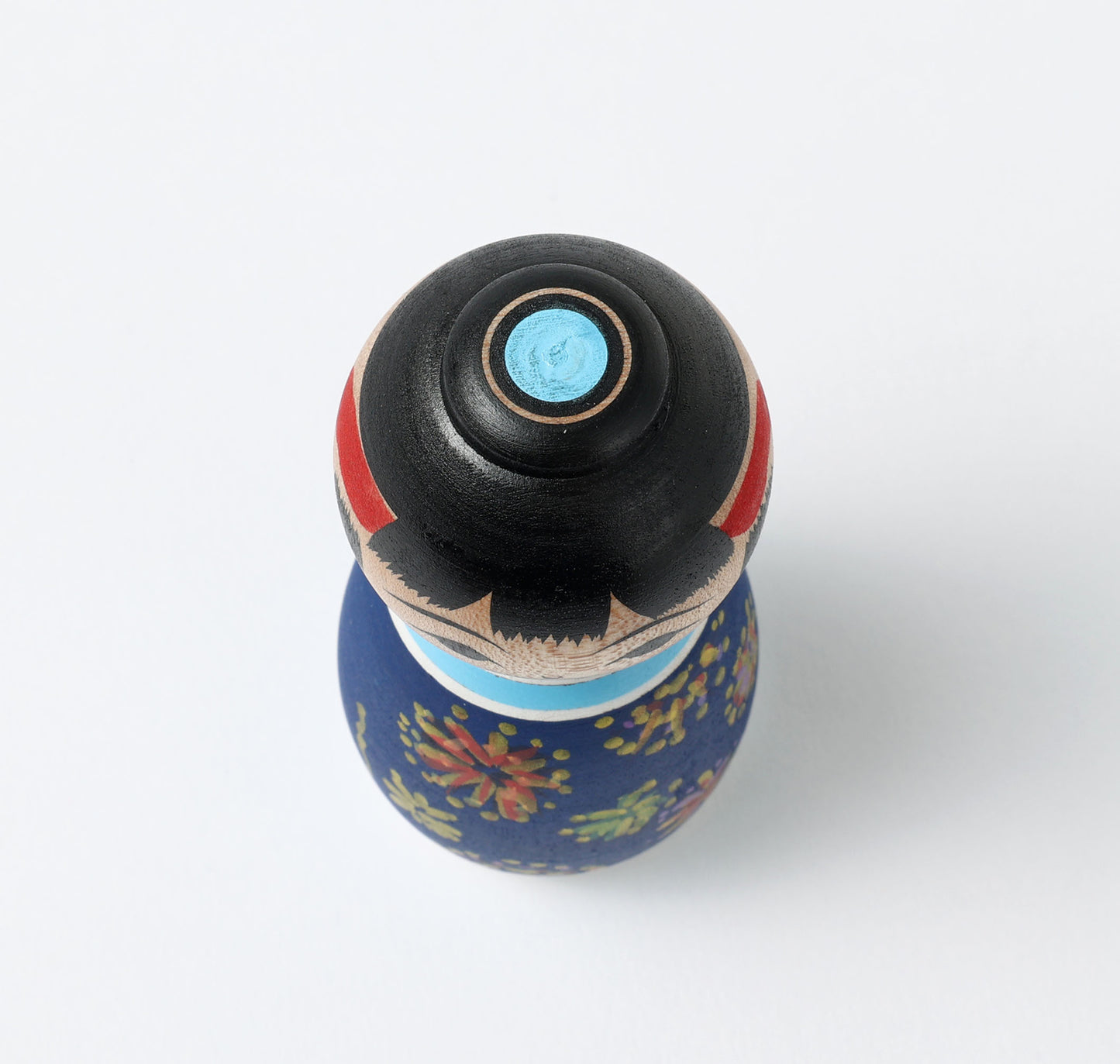 ABO, Masafumi 阿保正文工人 | Hanabi-fireworks kokeshi doll 花火こけし | Tsugaru style 津軽系 | 9cm in height