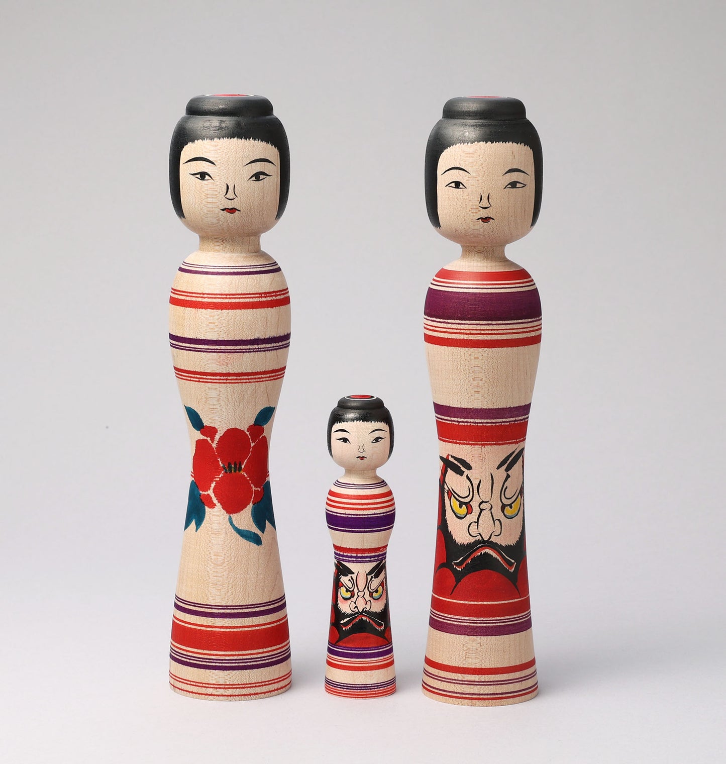 ABO, Masafumi 阿保正文工人 | Dento Koubei style kokeshi 幸兵衛型こけし | Tsugaru style 津軽系