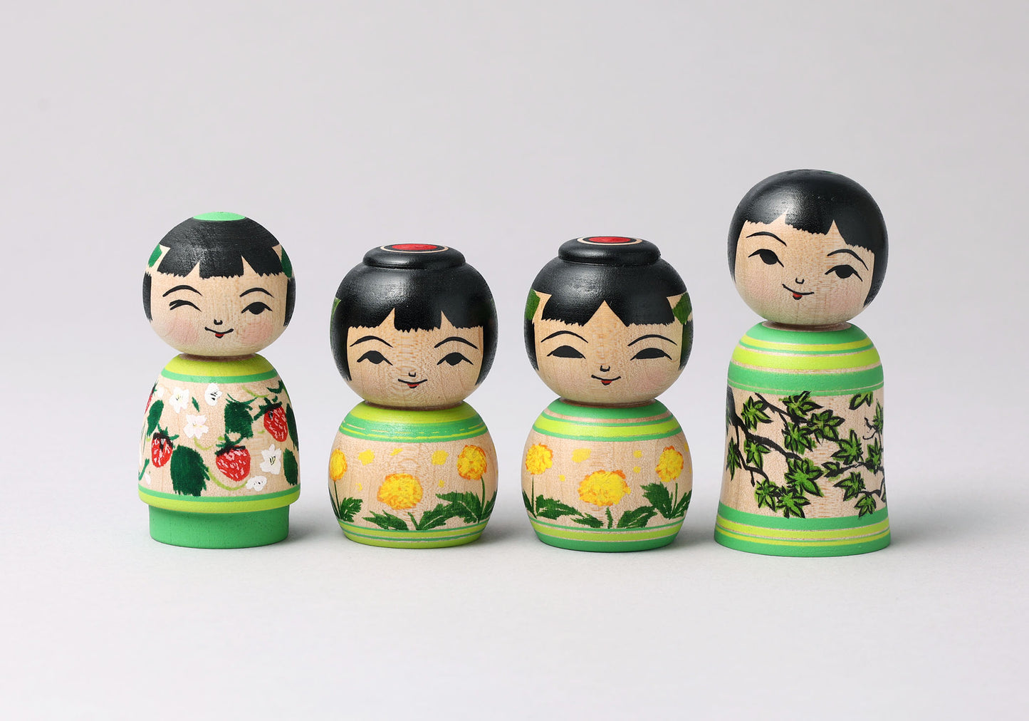 ABO, Masafumi 阿保正文工人 | Dandelion kokeshi たんぽぽこけし | Tsugaru style 津軽系