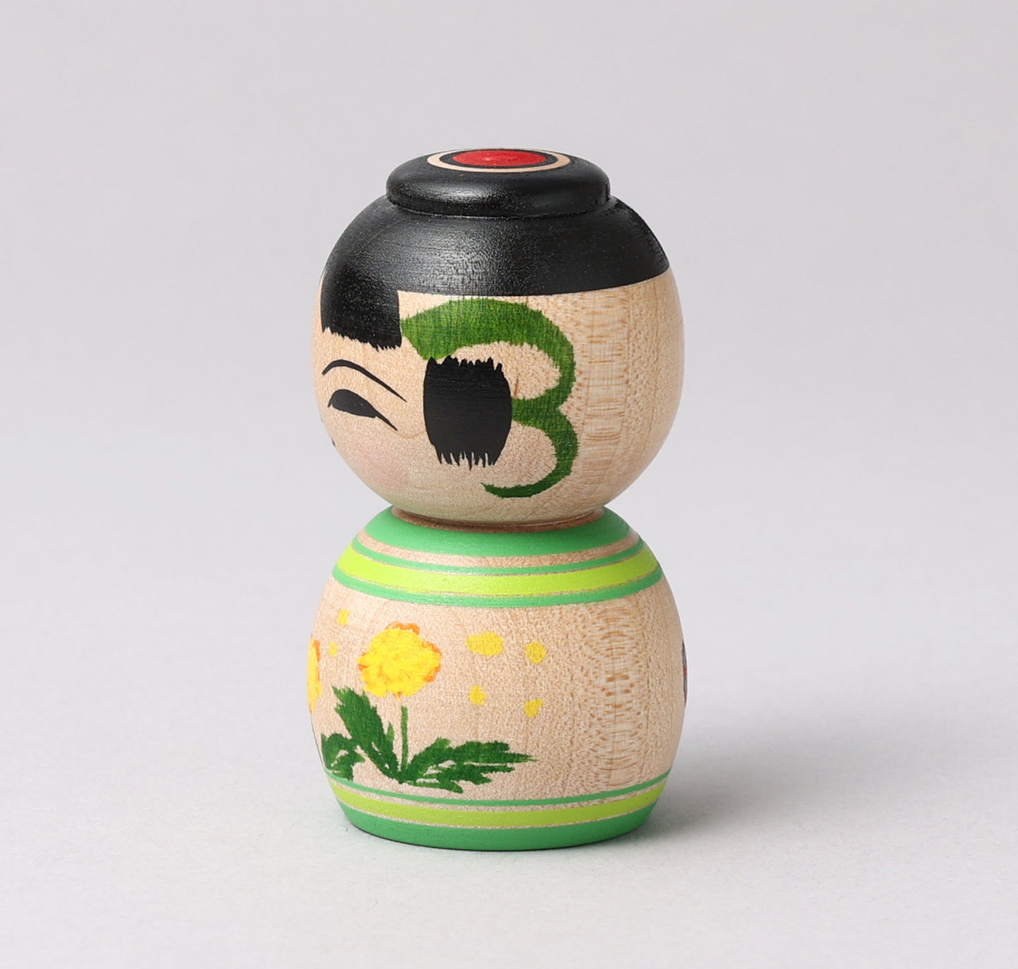 ABO, Masafumi 阿保正文工人 | Dandelion kokeshi たんぽぽこけし | Tsugaru style 津軽系