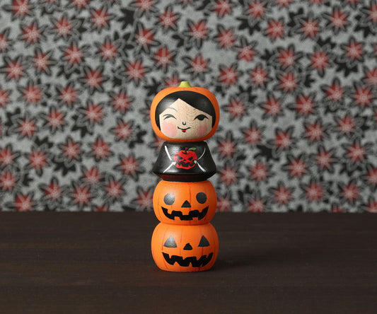 ABO, Masafumi 阿保正文工人 | Halloween kokeshi ハロウィンこけし | Tsugaru style 津軽系