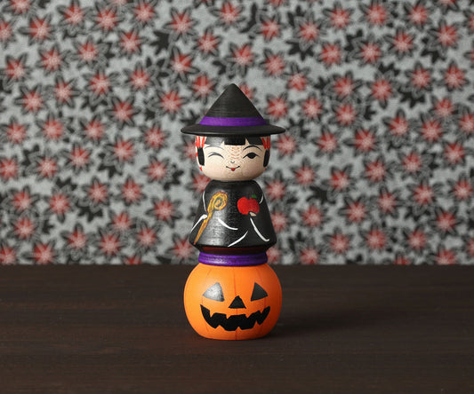 ABO, Masafumi 阿保正文工人 | Halloween kokeshi ハロウィンこけし | Tsugaru style 津軽系