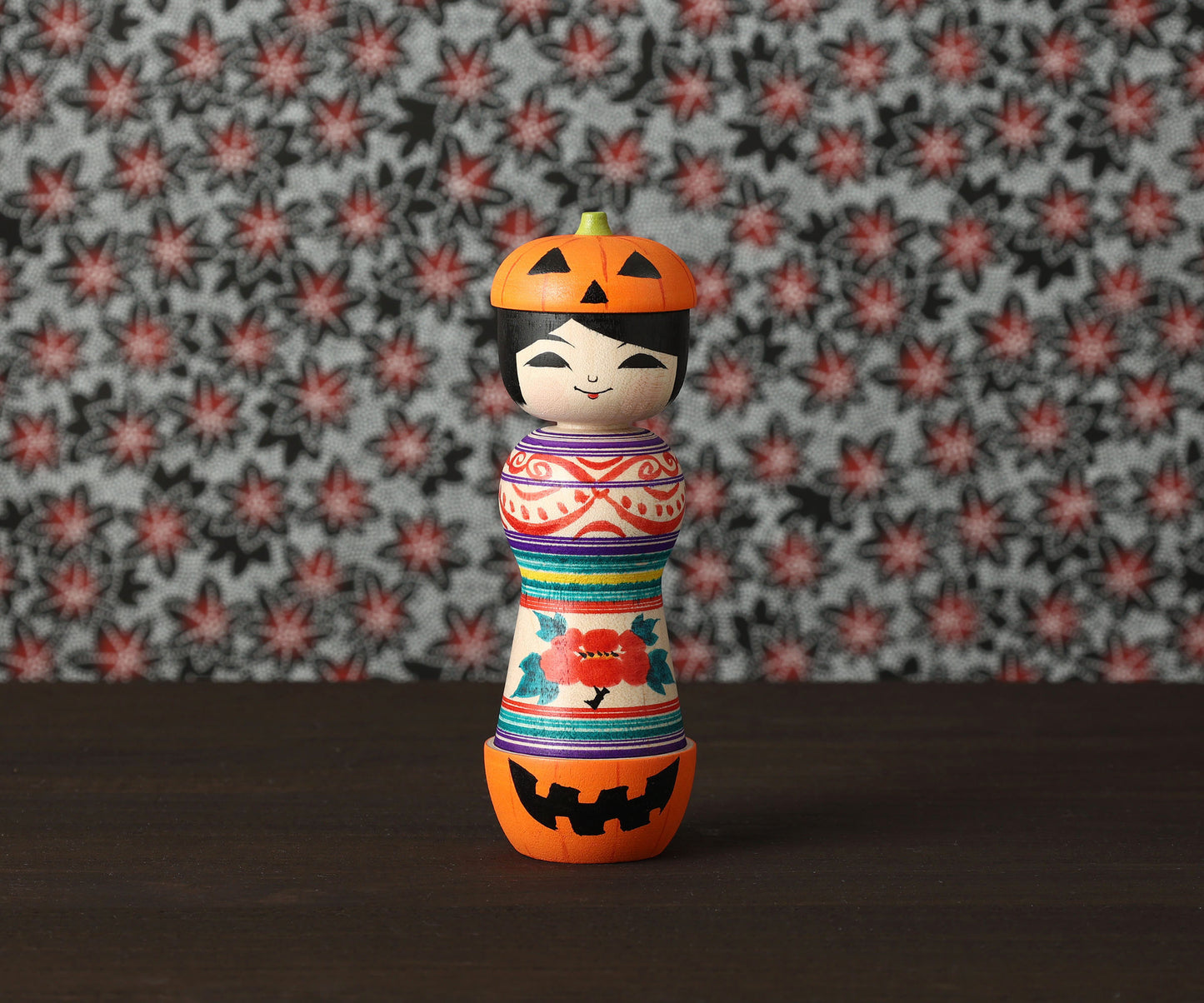 ABO, Masafumi 阿保正文工人 | Halloween kokeshi ハロウィンこけし | Tsugaru style 津軽系