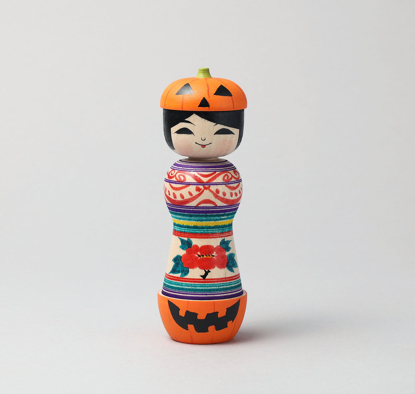 ABO, Masafumi 阿保正文工人 | Halloween kokeshi ハロウィンこけし | Tsugaru style 津軽系