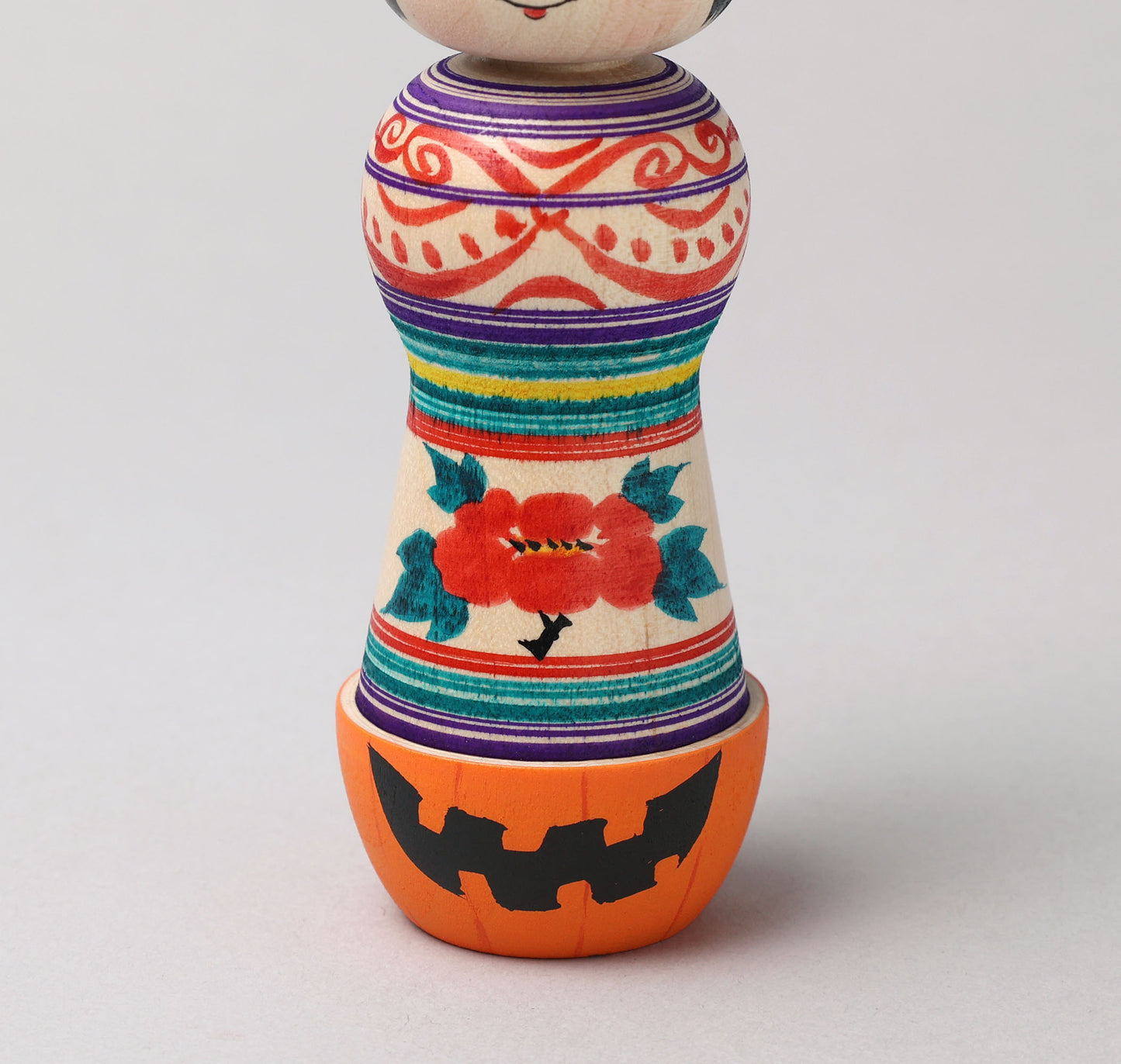 ABO, Masafumi 阿保正文工人 | Halloween kokeshi ハロウィンこけし | Tsugaru style 津軽系