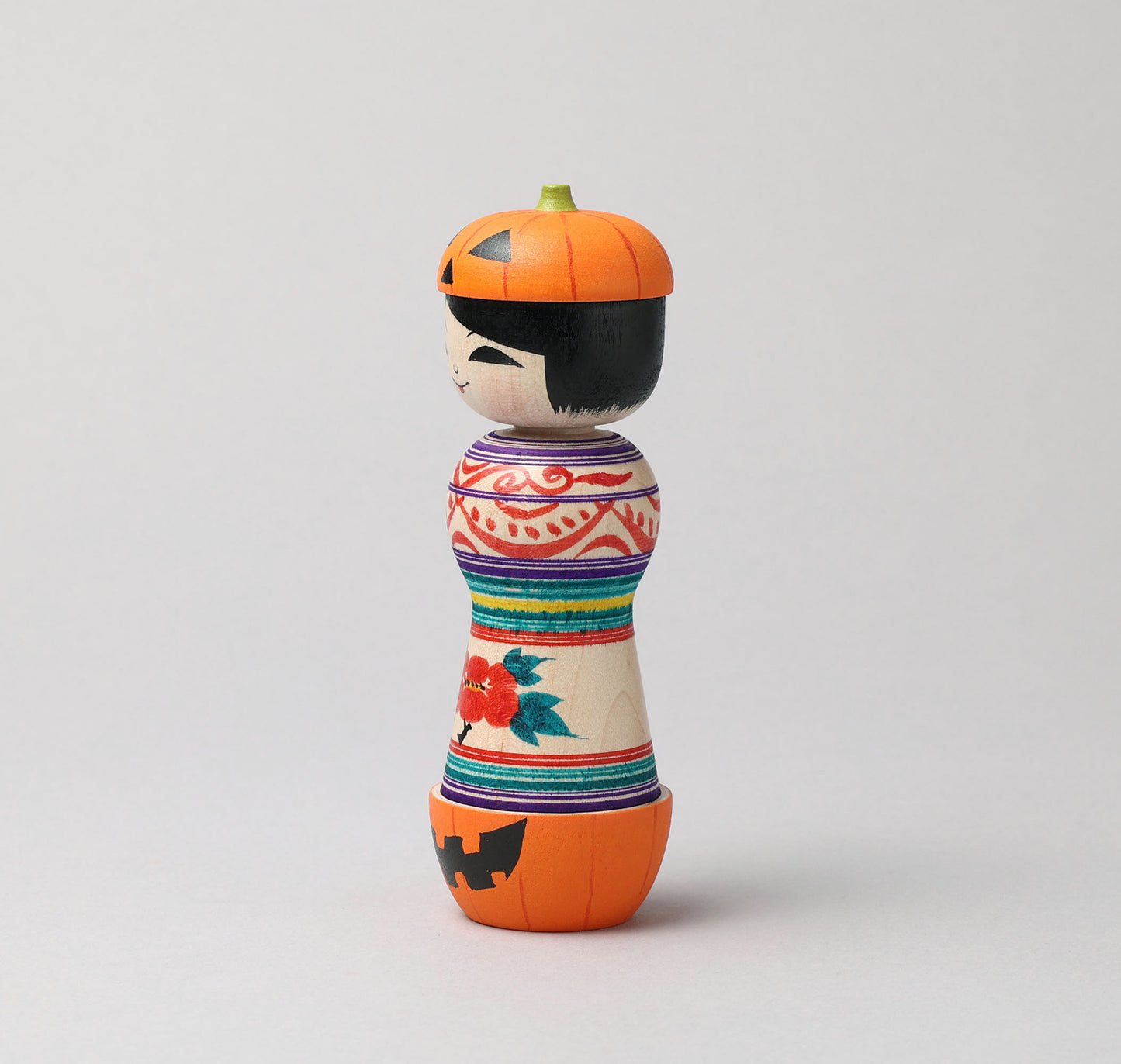 ABO, Masafumi 阿保正文工人 | Halloween kokeshi ハロウィンこけし | Tsugaru style 津軽系