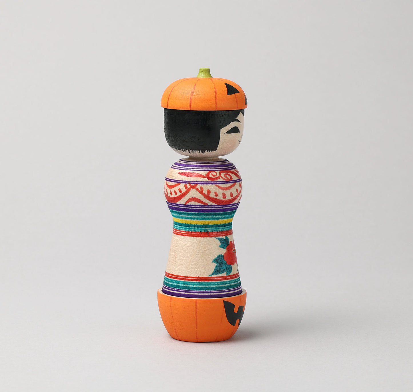 ABO, Masafumi 阿保正文工人 | Halloween kokeshi ハロウィンこけし | Tsugaru style 津軽系