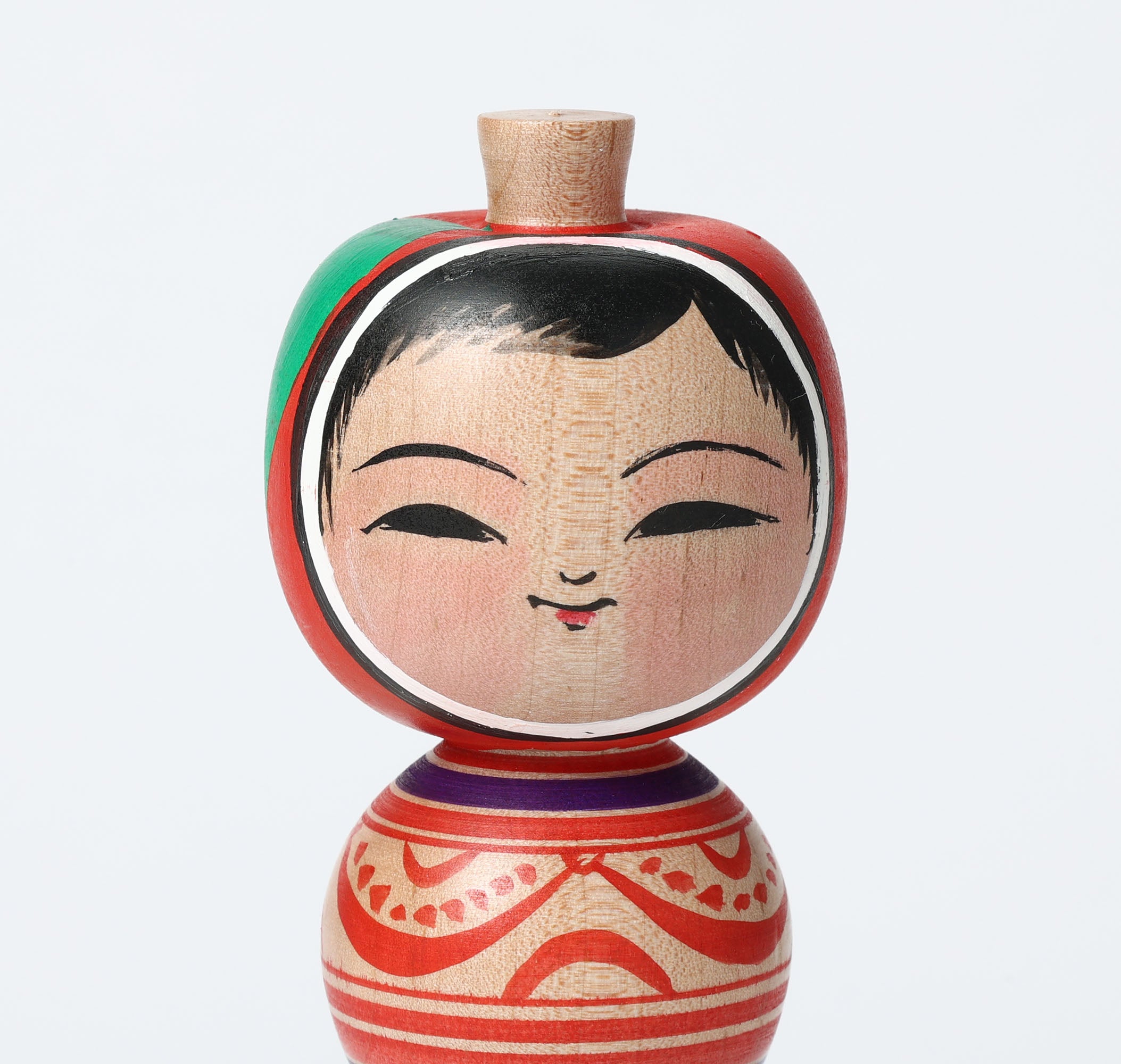 ABO, Muchihide 阿保六知秀工人 | Daruma-e and apple kokeshi doll