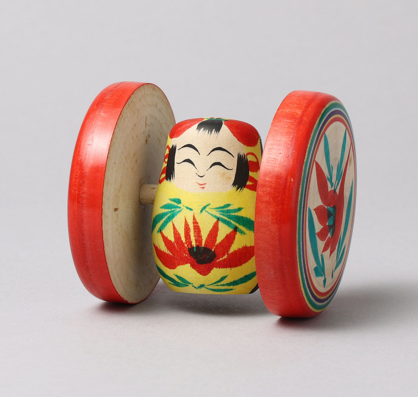 Fuku kuruma kokeshi doll | SATO, Yasuhiro 佐藤保裕工人 | 福車こけし | Togatta style 遠刈田系