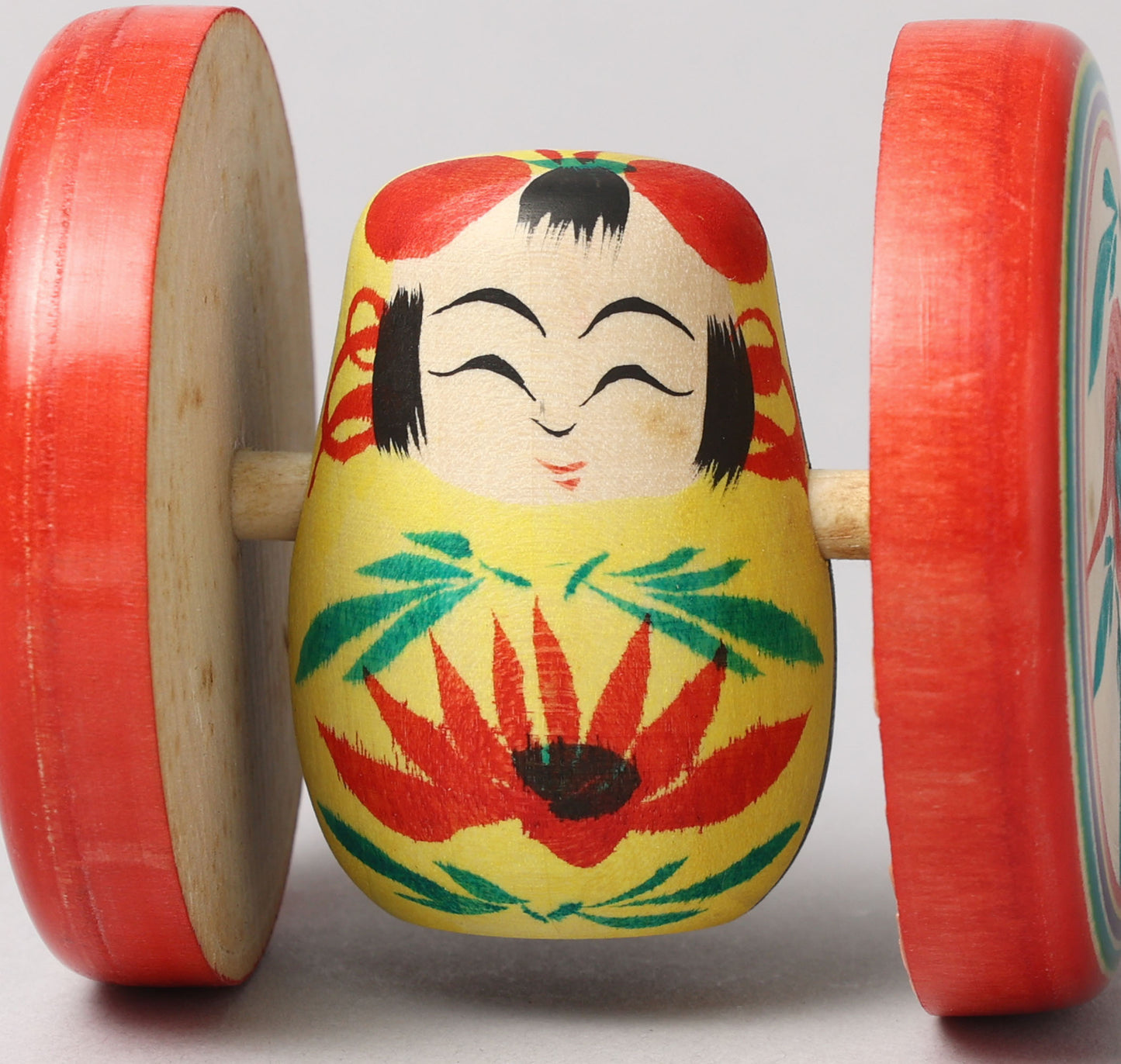 Fuku kuruma kokeshi doll | SATO, Yasuhiro 佐藤保裕工人 | 福車こけし | Togatta style 遠刈田系