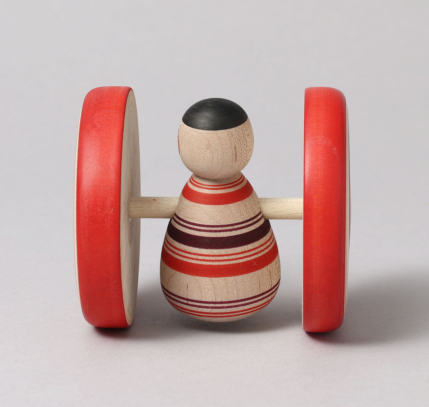 Fuku kuruma kokeshi doll | SASAMORI, Jyunichi 笹森淳一工人 | 福車こけし | Tsugaru style 津軽系