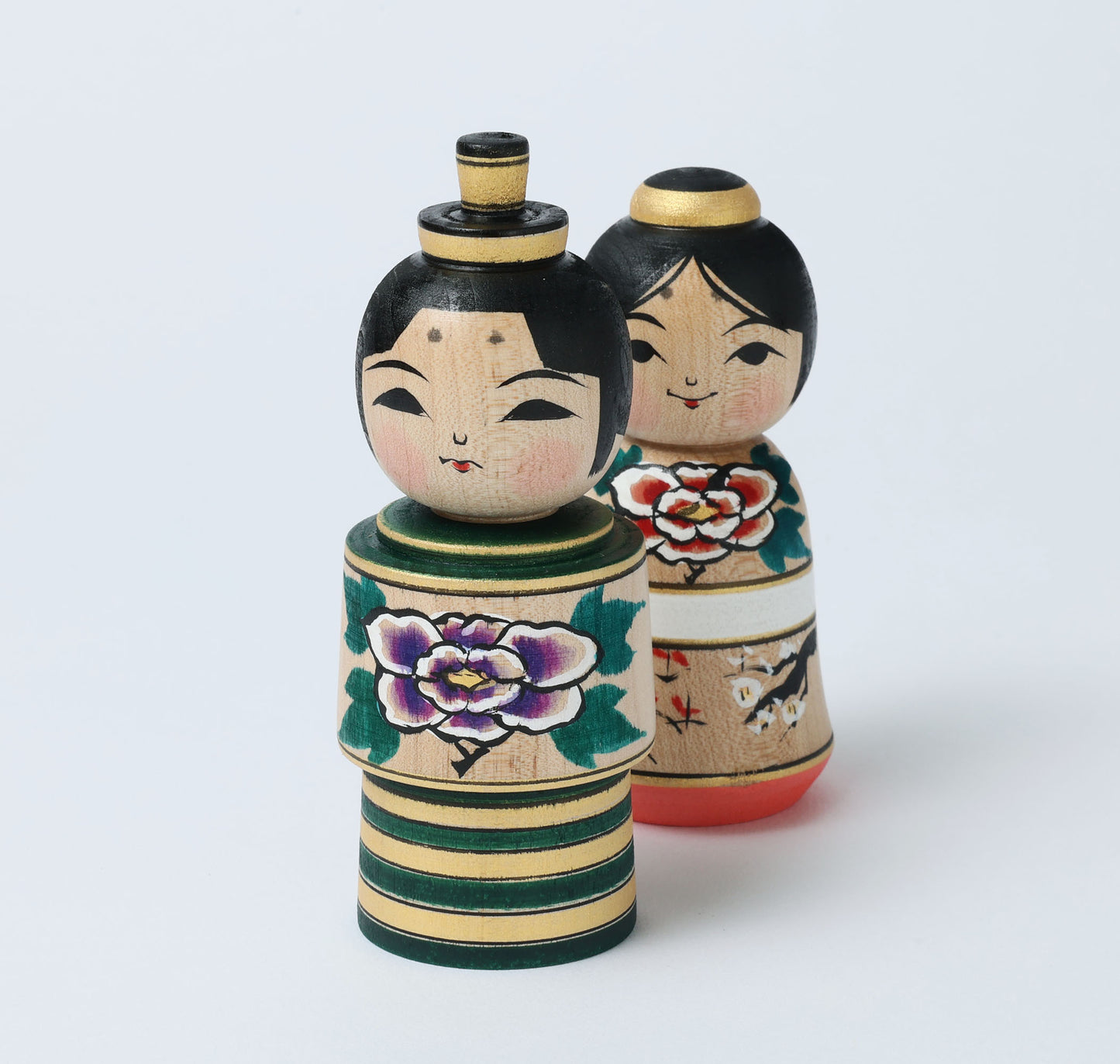Hina kokeshi doll, by ABO Masafumi | 雛こけし 阿保正文工人 | Tsugaru style 津軽系 | 10.5cm in height