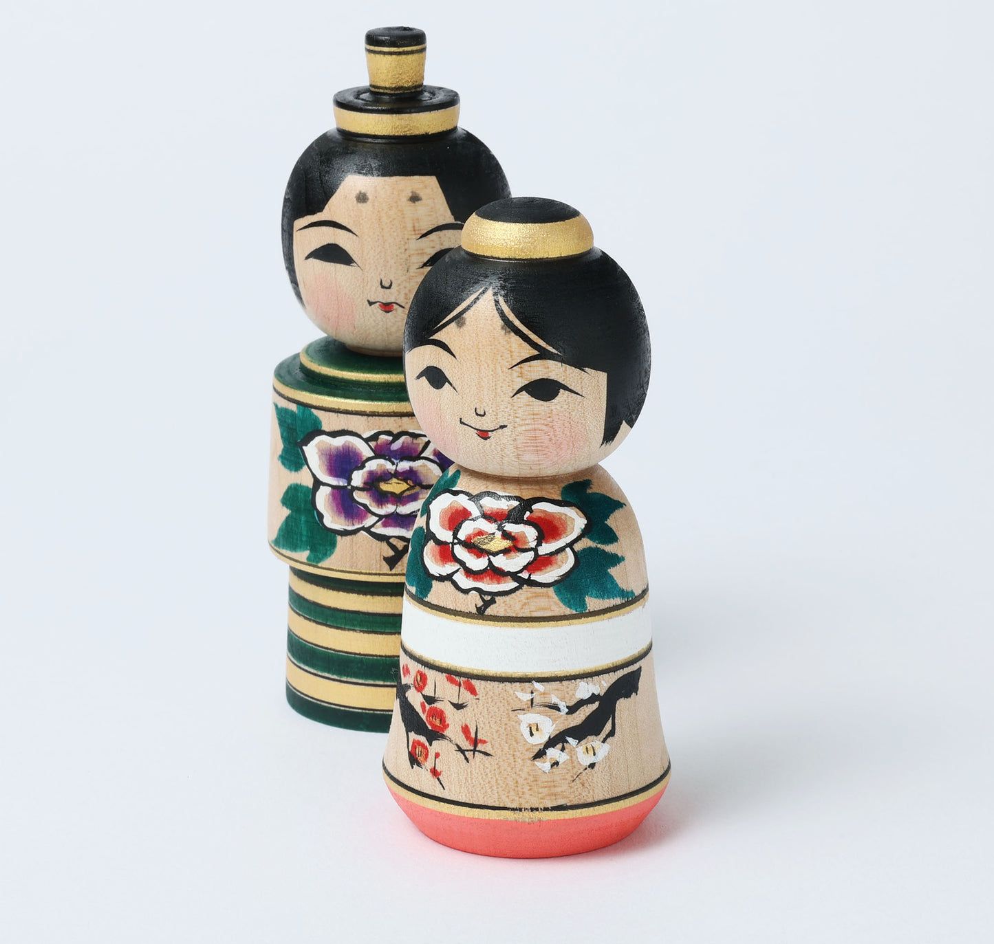Hina kokeshi doll, by ABO Masafumi | 雛こけし 阿保正文工人 | Tsugaru style 津軽系 | 10.5cm in height