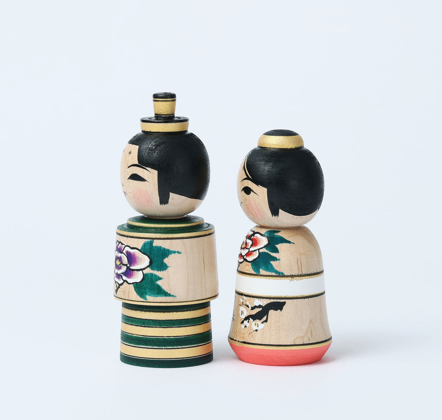 Hina kokeshi doll, by ABO Masafumi | 雛こけし 阿保正文工人 | Tsugaru style 津軽系 | 10.5cm in height