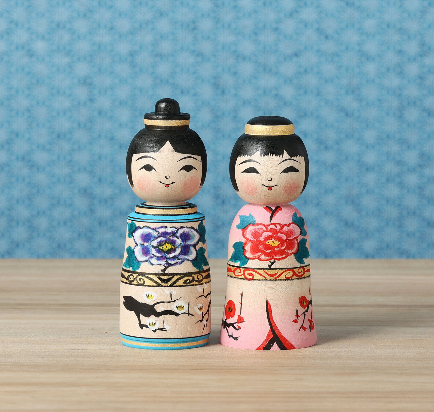 Hina kokeshi doll, 雛こけし | ABO, Masafumi 阿保正文工人 | Tsugaru style 津軽系 | 9.5cm in height