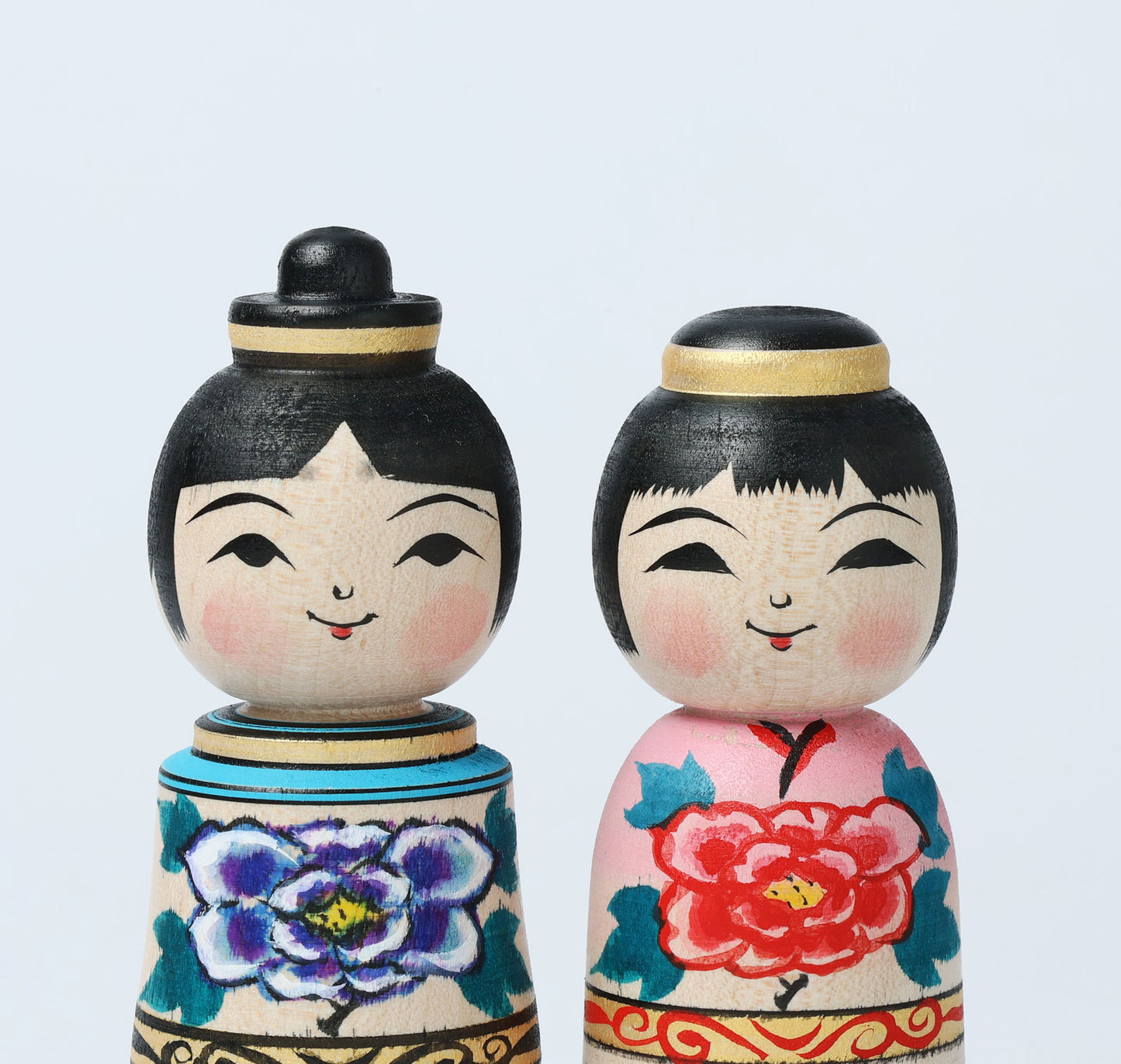 Hina kokeshi doll, 雛こけし | ABO, Masafumi 阿保正文工人 | Tsugaru style 津軽系 | 9.5cm in height