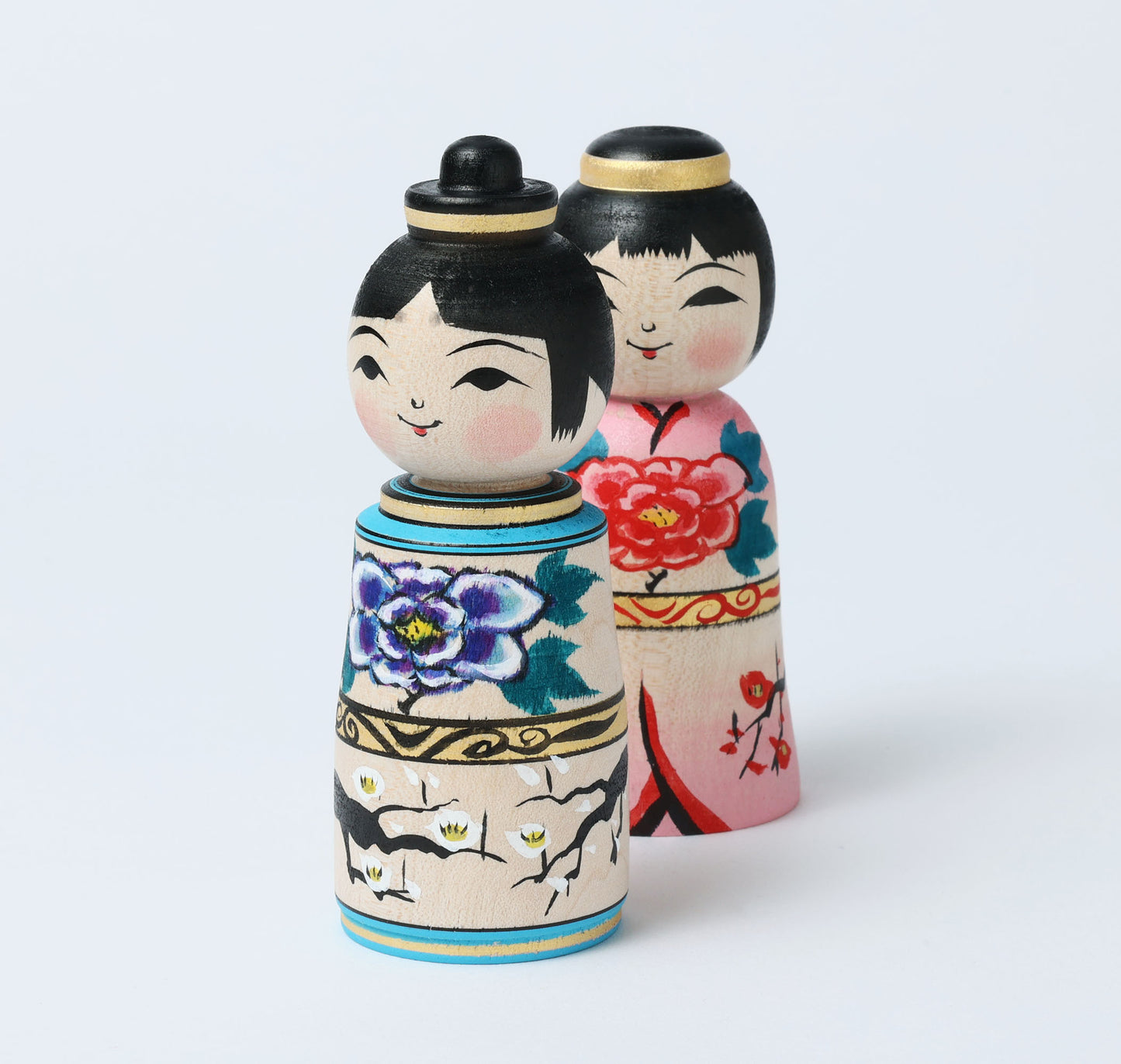 Hina kokeshi doll, 雛こけし | ABO, Masafumi 阿保正文工人 | Tsugaru style 津軽系 | 9.5cm in height