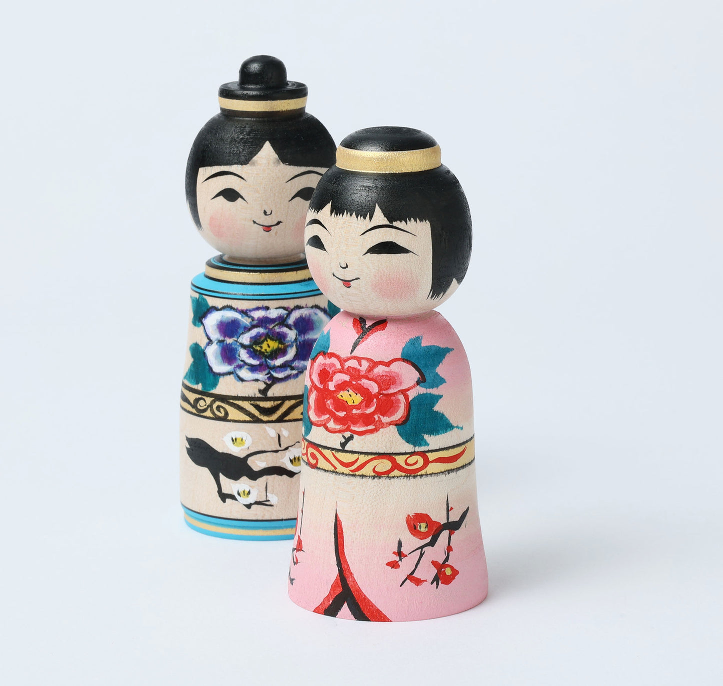 Hina kokeshi doll, 雛こけし | ABO, Masafumi 阿保正文工人 | Tsugaru style 津軽系 | 9.5cm in height
