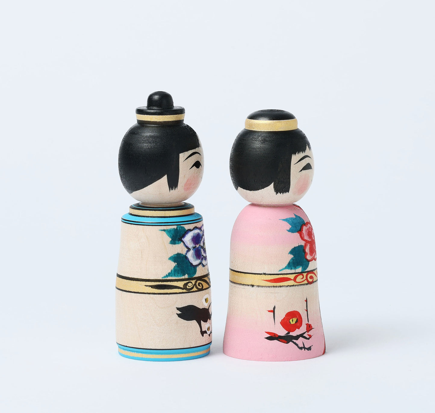 Hina kokeshi doll, 雛こけし | ABO, Masafumi 阿保正文工人 | Tsugaru style 津軽系 | 9.5cm in height