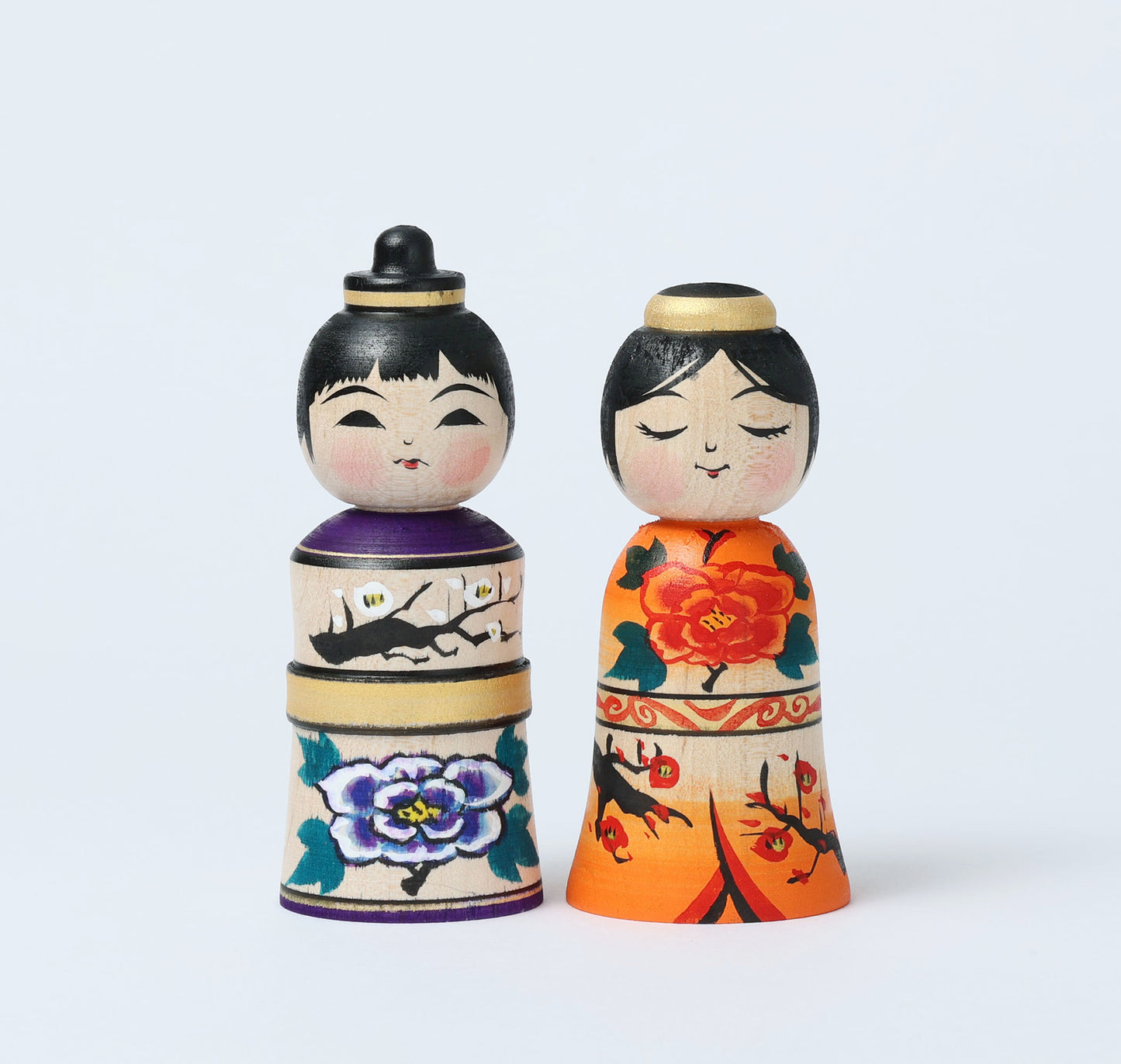 Hina kokeshi doll, 雛こけし | ABO, Masafumi 阿保正文工人 | Tsugaru style 津軽系 | 10cm in height