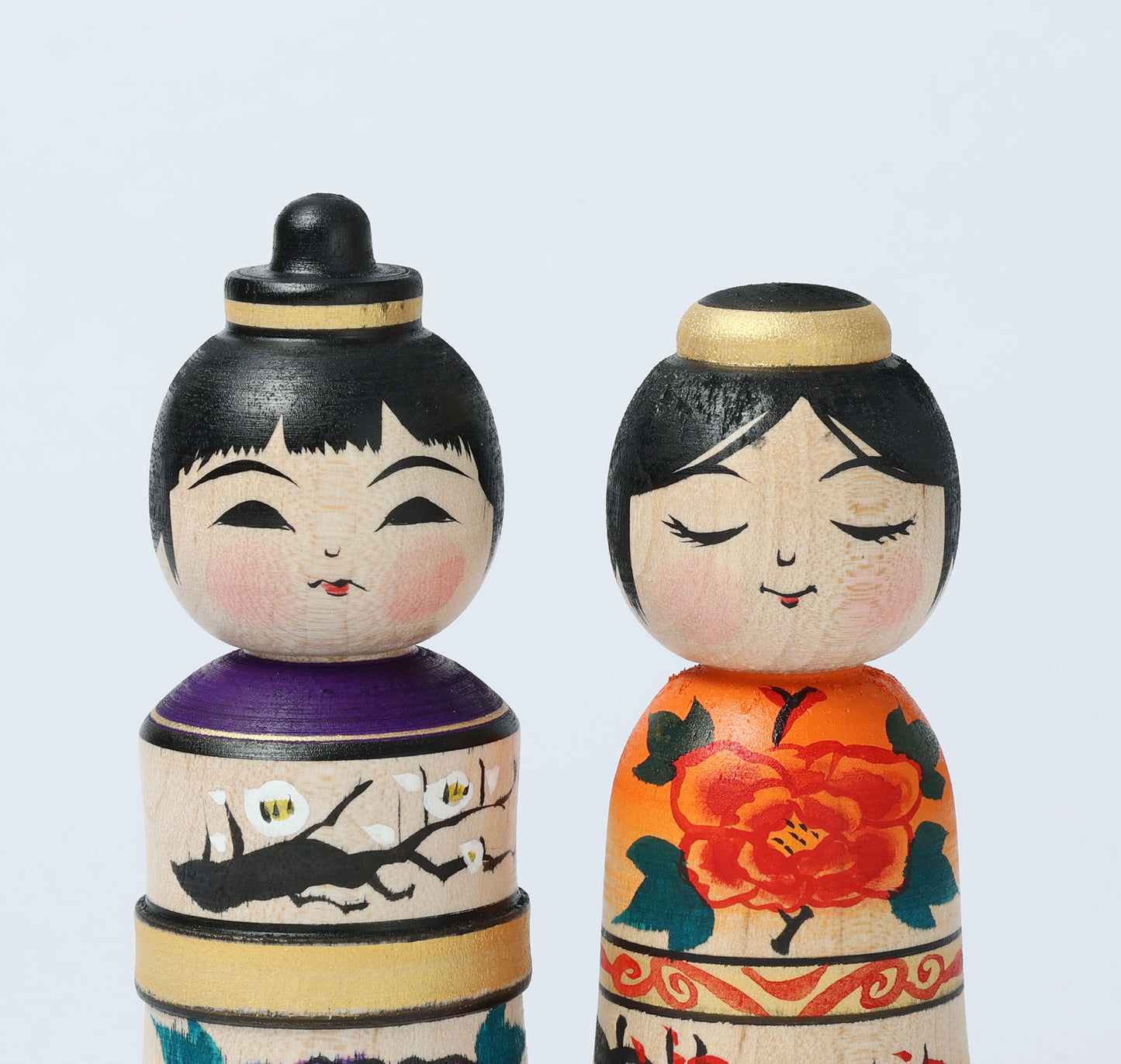 Hina kokeshi doll, 雛こけし | ABO, Masafumi 阿保正文工人 | Tsugaru style 津軽系 | 10cm in height