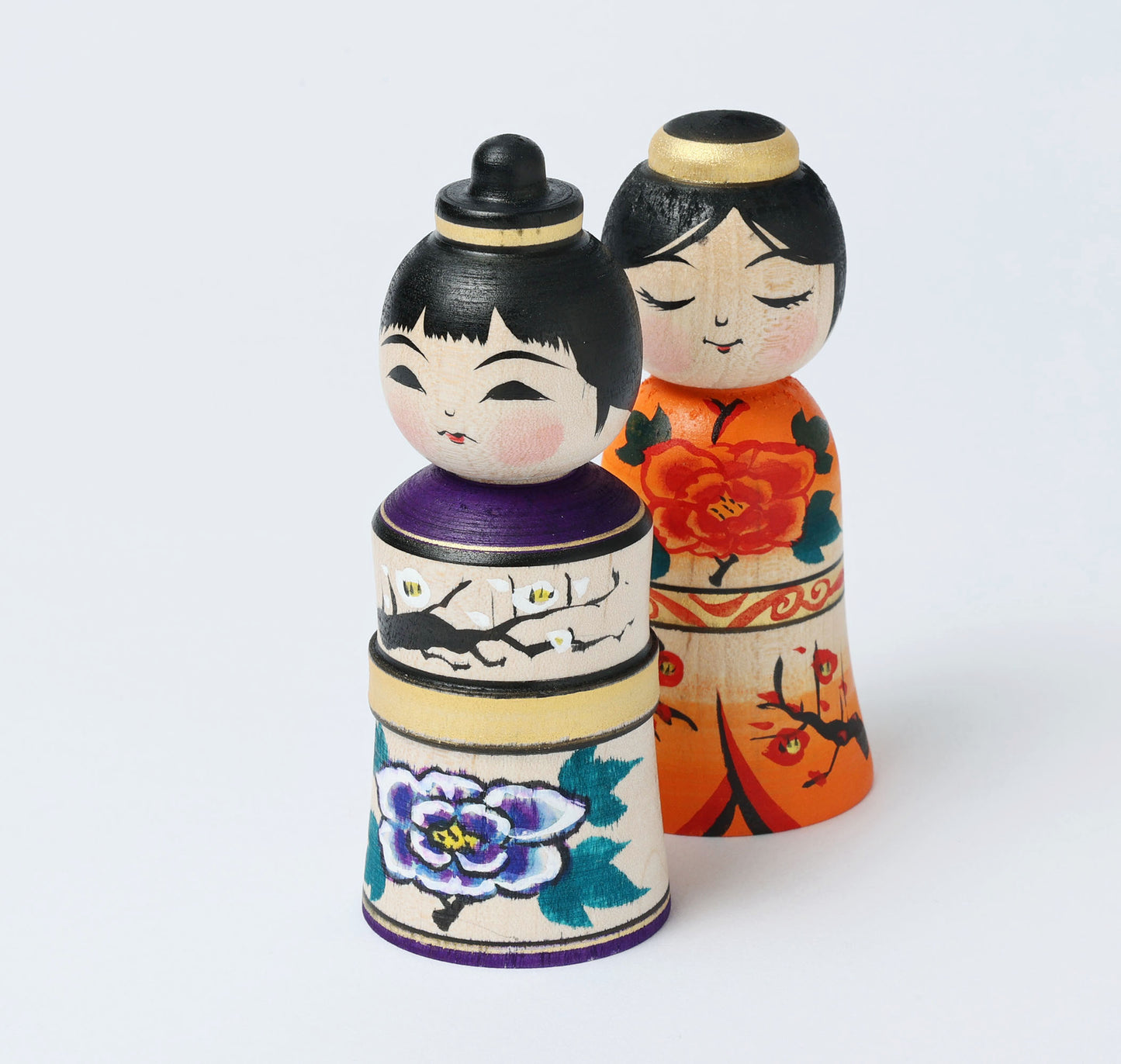 Hina kokeshi doll, 雛こけし | ABO, Masafumi 阿保正文工人 | Tsugaru style 津軽系 | 10cm in height