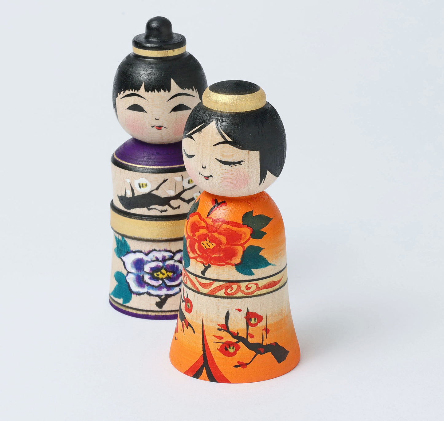 Hina kokeshi doll, 雛こけし | ABO, Masafumi 阿保正文工人 | Tsugaru style 津軽系 | 10cm in height