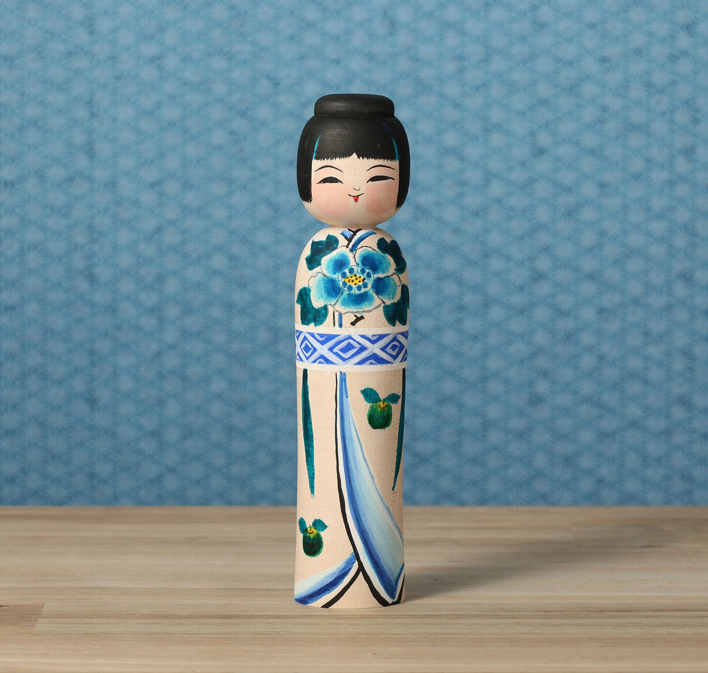 Kinagashi kokeshi doll | ABO, Muchihide | 18cm in height