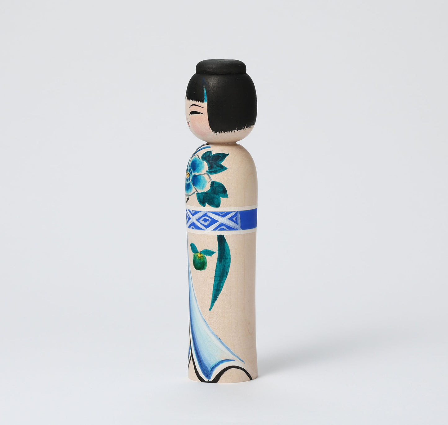 Kinagashi kokeshi doll | ABO, Muchihide | 18cm in height