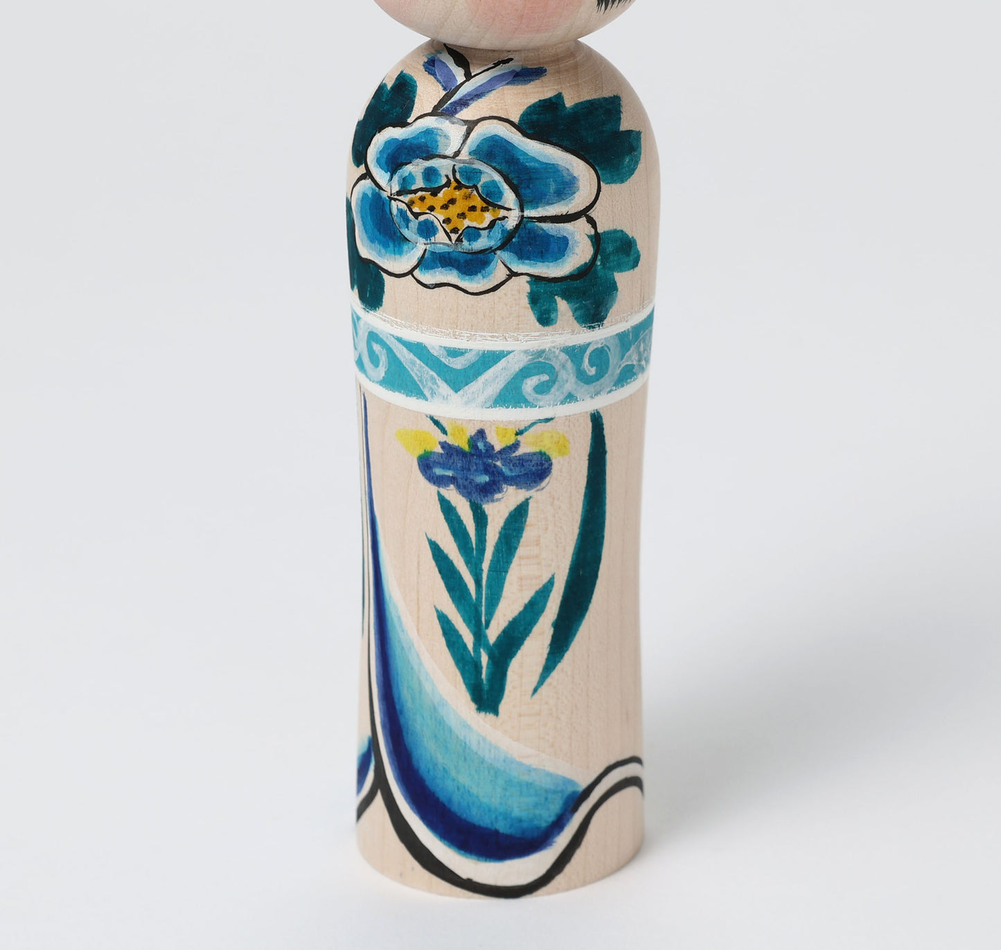 Kinagashi kokeshi doll | ABO, Muchihide | 15cm in height