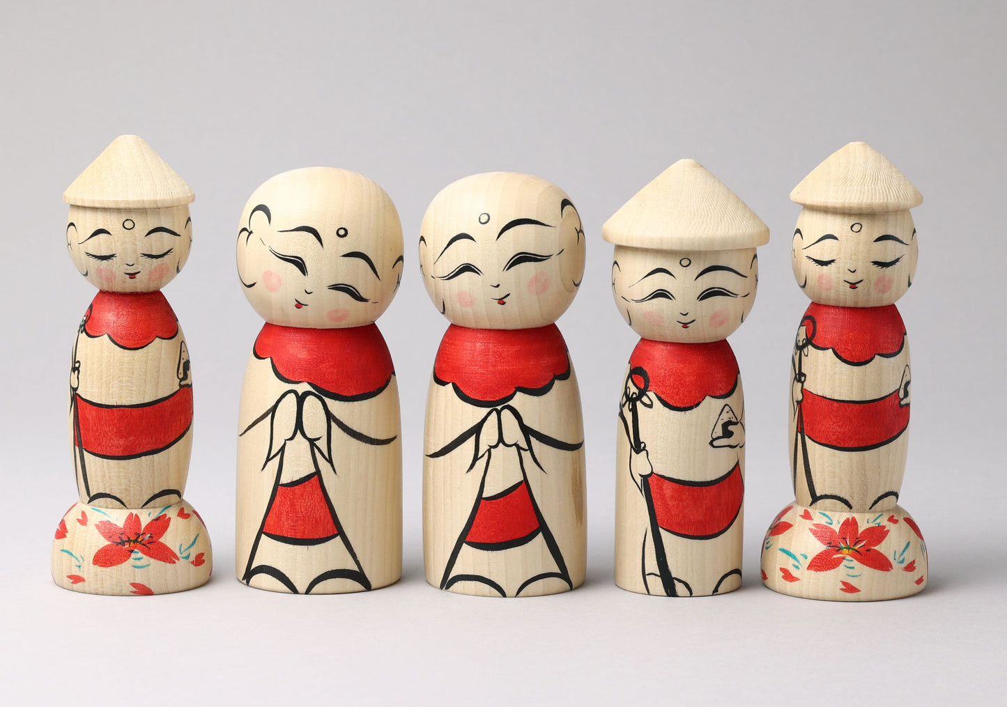 HIRAGA, Teruyuki 平賀輝幸 | O-jizo-san kokeshi - 地蔵こけし | Sakunami style 作並系