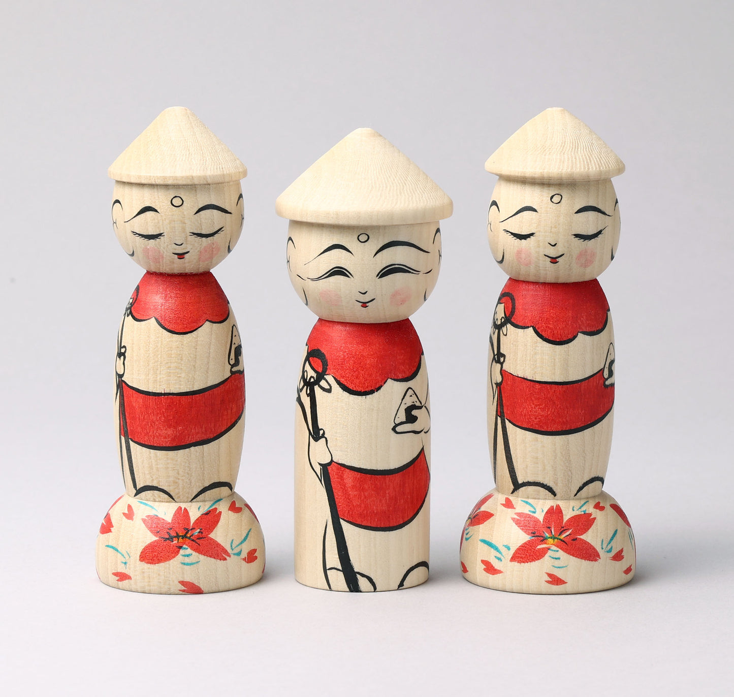 HIRAGA, Teruyuki 平賀輝幸 | O-jizo-san kokeshi - 地蔵こけし | Sakunami style 作並系