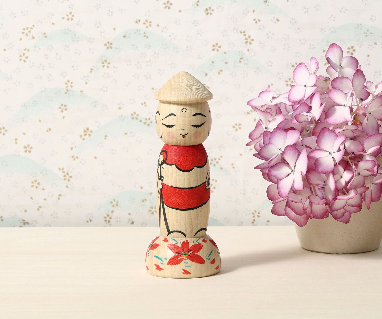 HIRAGA, Teruyuki 平賀輝幸 | O-jizo-san kokeshi - 地蔵こけし | Sakunami style 作並系