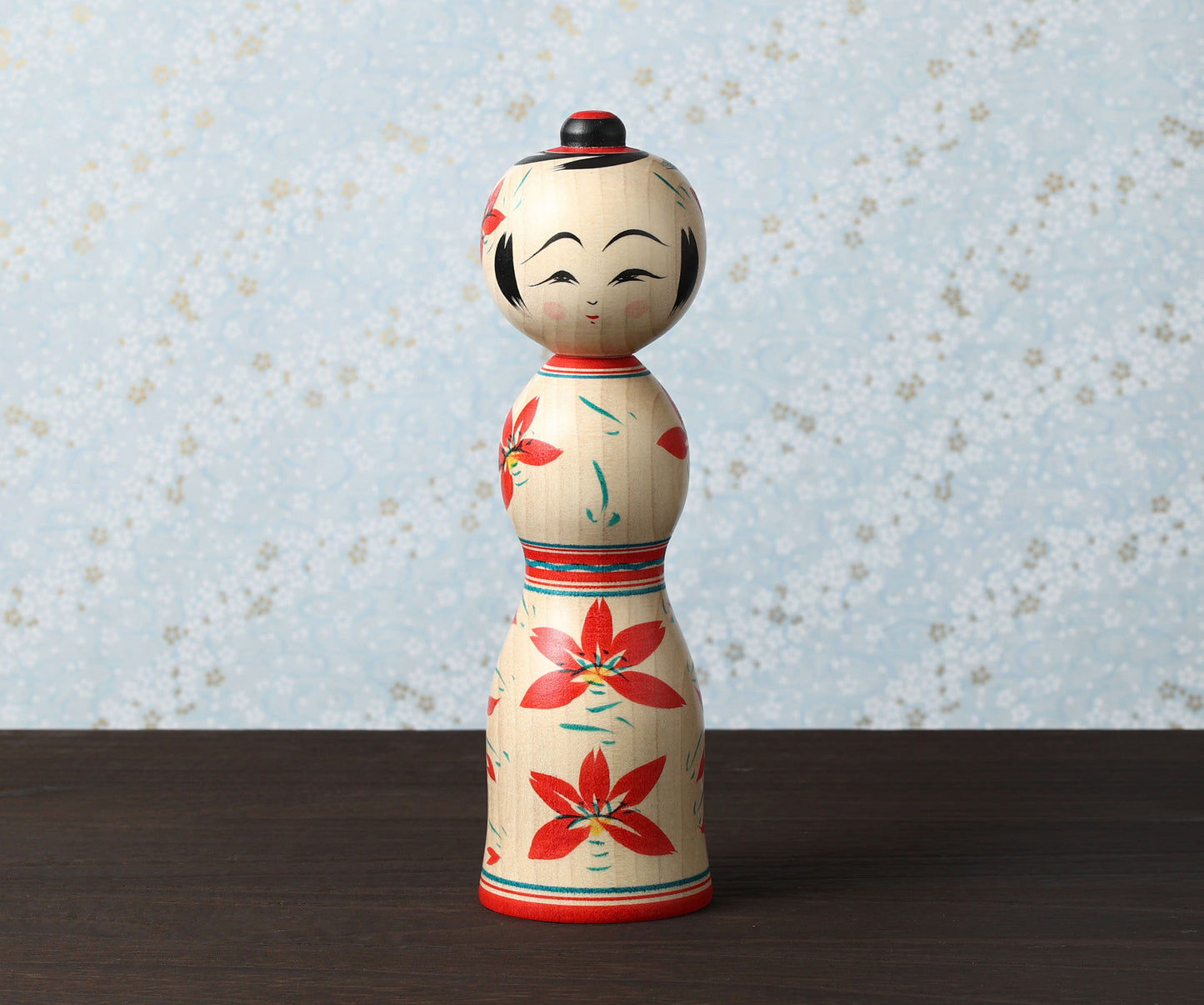 HIRAGA, Teruyuki 平賀輝幸 |Sakura -cherry blossom kokeshi - 桜こけし | Sakunami style 作並系