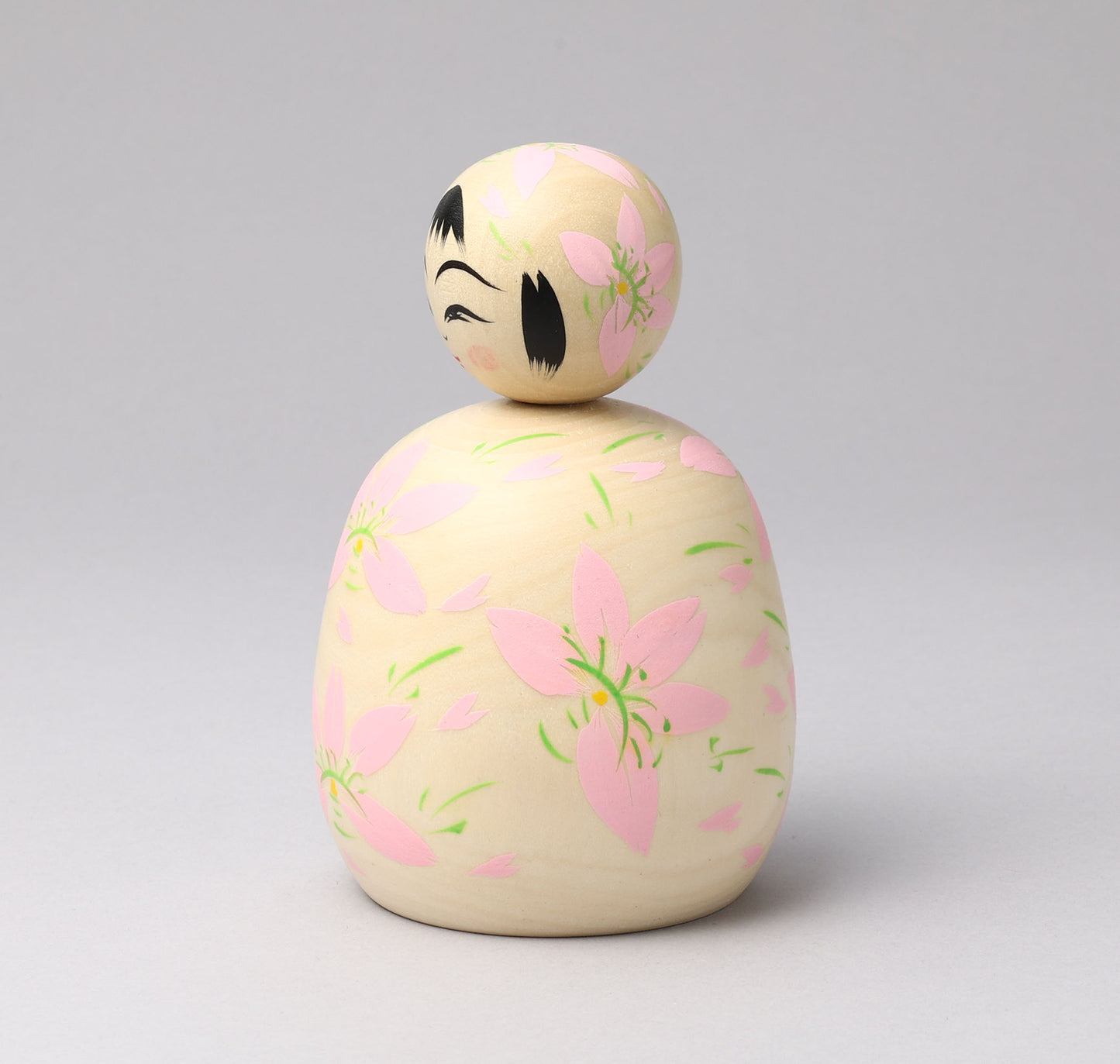 HIRAGA, Teruyuki 平賀輝幸 |Sakura -cherry blossom ejiko kokeshi - 桜えじここけし | Sakunami style 作並系