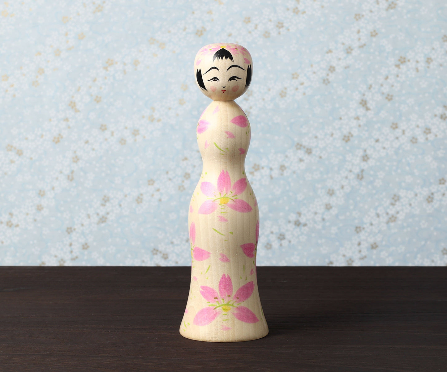 HIRAGA, Teruyuki 平賀輝幸 |Sakura -cherry blossom kokeshi - 桜こけし | Sakunami style 作並系