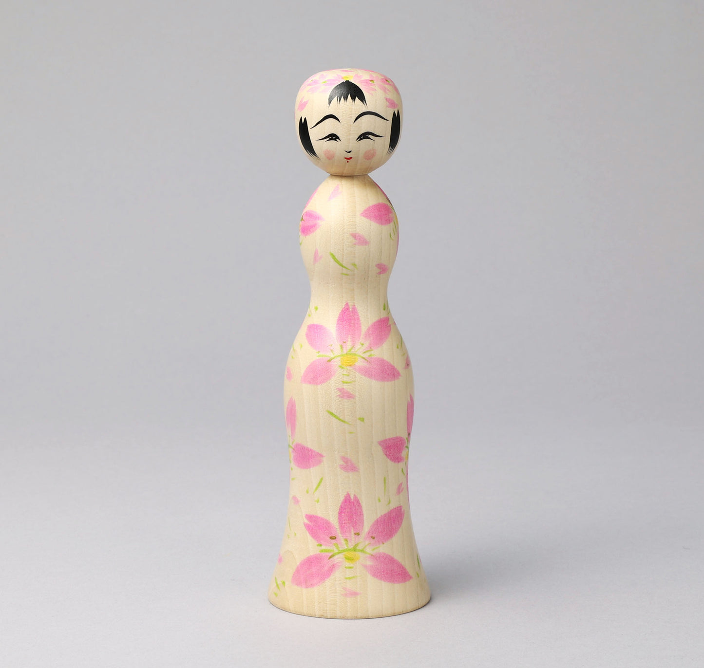 HIRAGA, Teruyuki 平賀輝幸 |Sakura -cherry blossom kokeshi - 桜こけし | Sakunami style 作並系