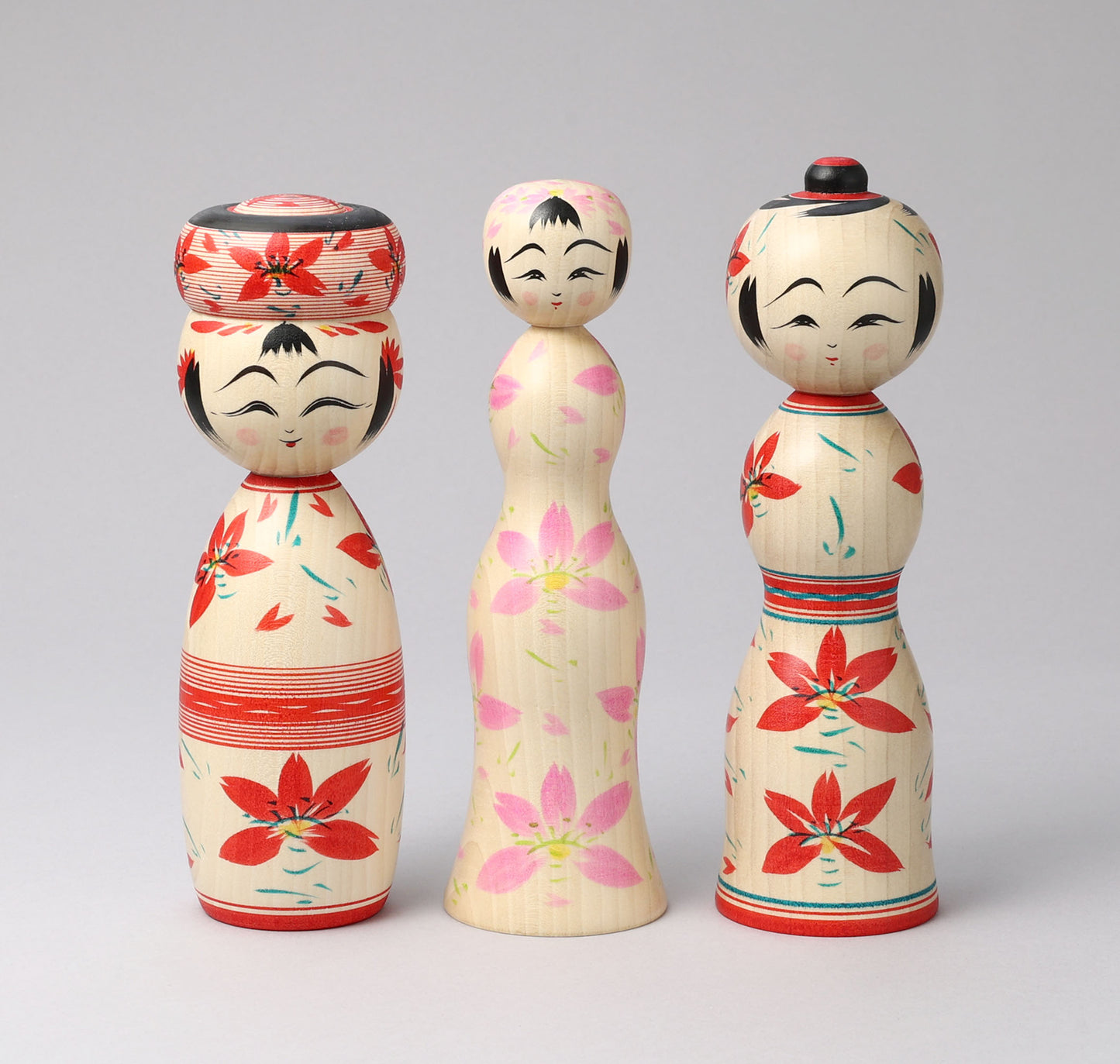 HIRAGA, Teruyuki 平賀輝幸 |Sakura -cherry blossom kokeshi - 桜こけし | Sakunami style 作並系