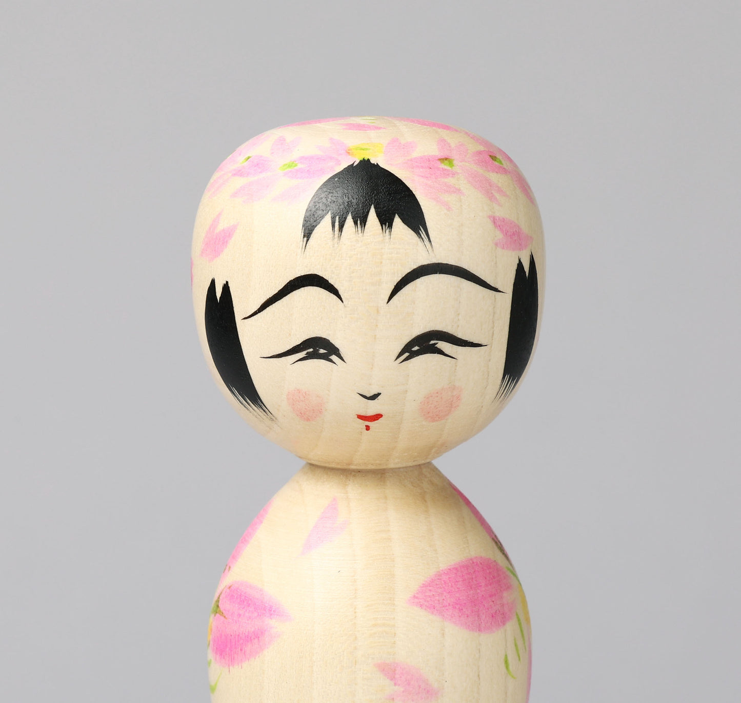 HIRAGA, Teruyuki 平賀輝幸 |Sakura -cherry blossom kokeshi - 桜こけし | Sakunami style 作並系