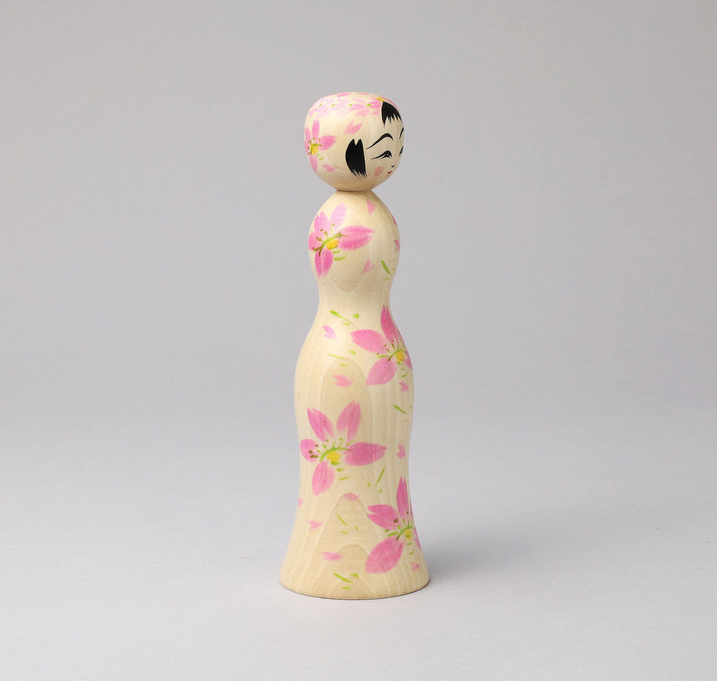 HIRAGA, Teruyuki 平賀輝幸 |Sakura -cherry blossom kokeshi - 桜こけし | Sakunami style 作並系