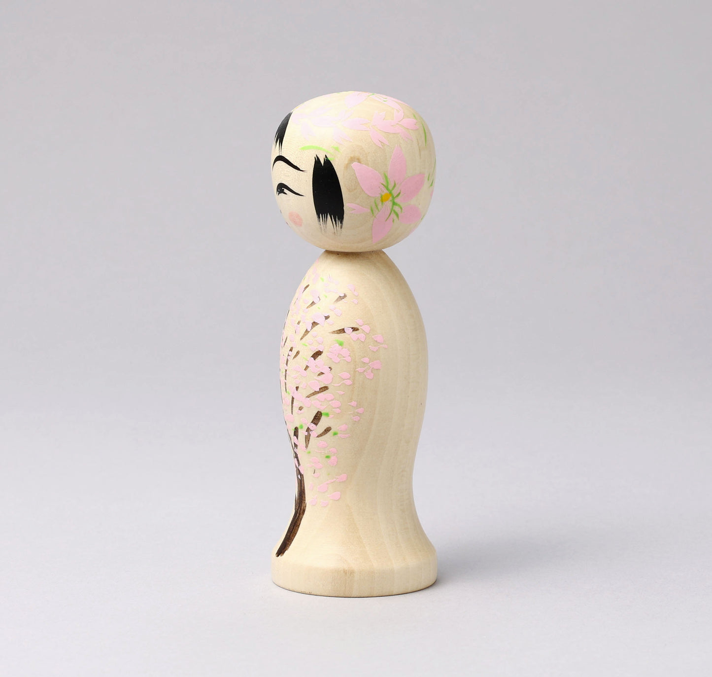 HIRAGA, Teruyuki 平賀輝幸 |Sakura no Ki-cherry blossom tree kokeshi - 桜の木こけし | Sakunami style 作並系