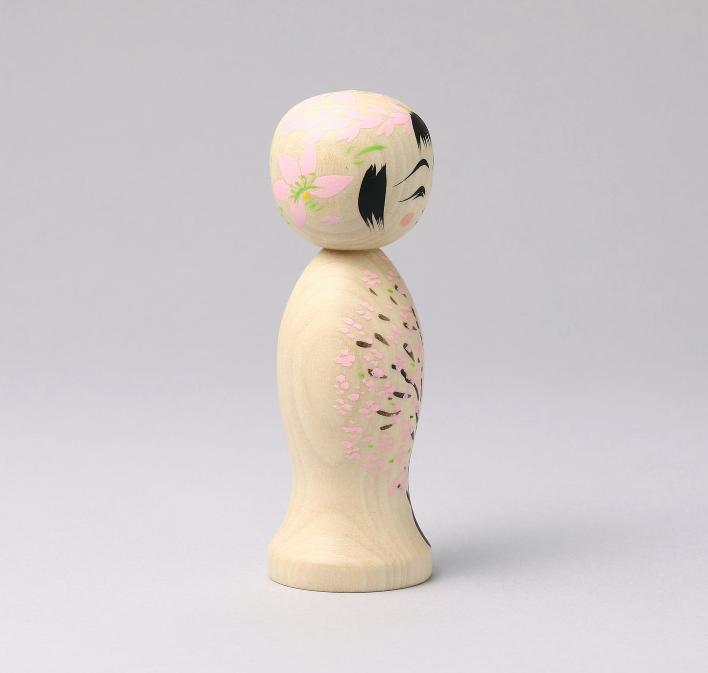 HIRAGA, Teruyuki 平賀輝幸 |Sakura no Ki-cherry blossom tree kokeshi - 桜の木こけし | Sakunami style 作並系